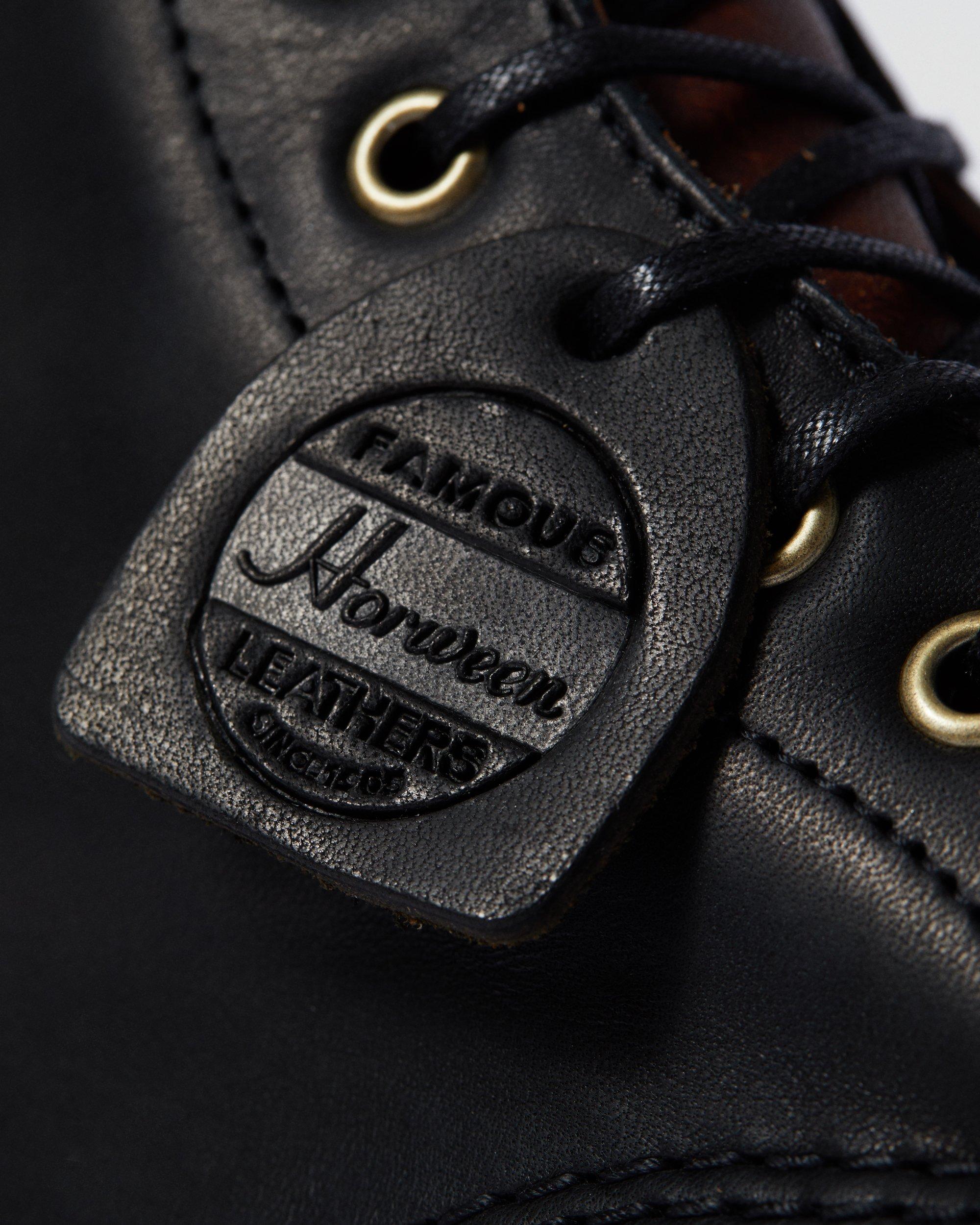 1460 Made In England Horween Leather Boots in BLACK+MOCHA | Dr