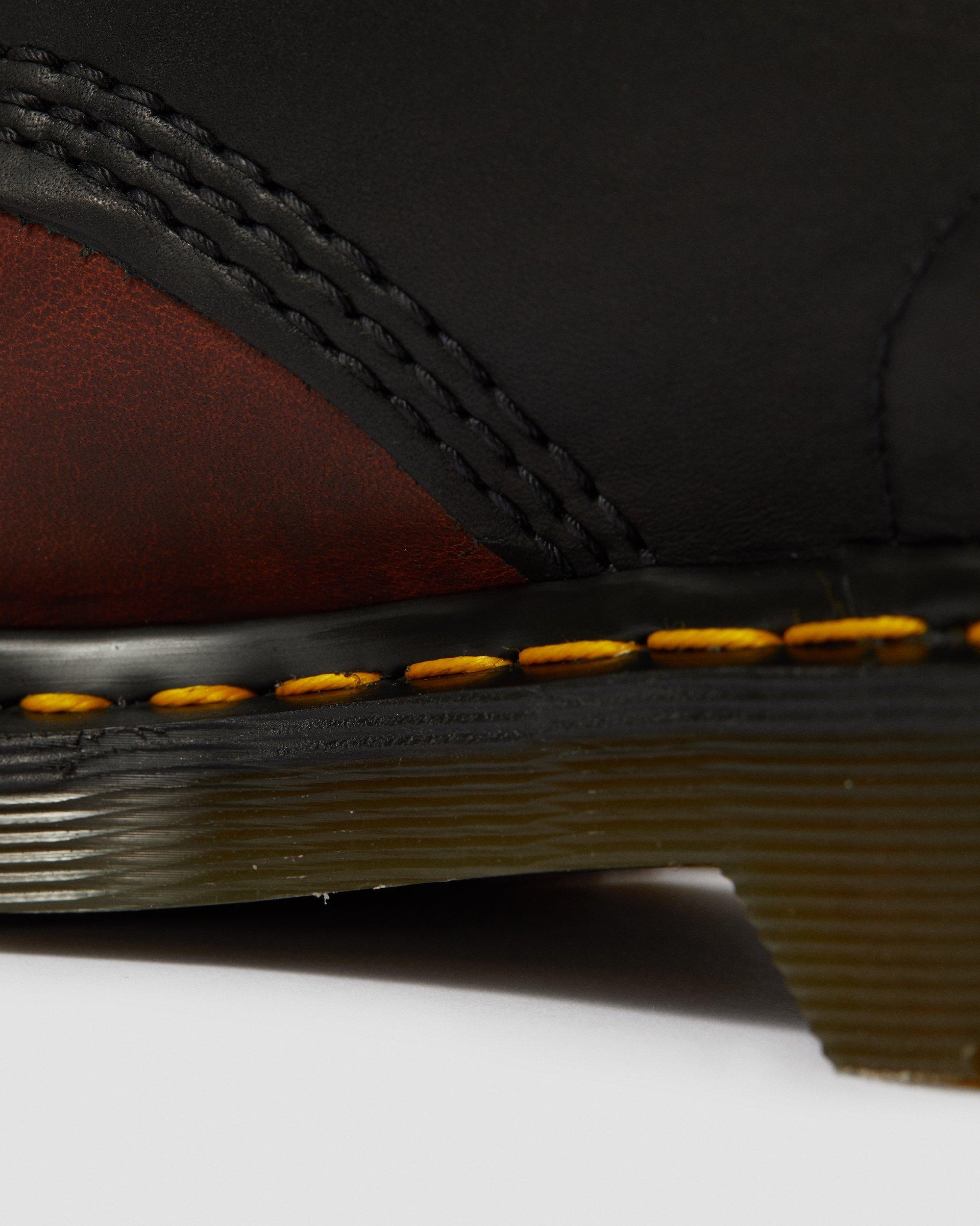 1460 Made In England Horween Leather Boots in BLACK+MOCHA | Dr