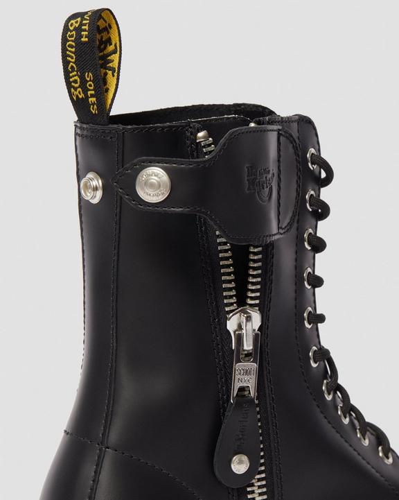1490 SCHOTT SMOOTH LEATHER HIGH BOOTS Dr. Martens