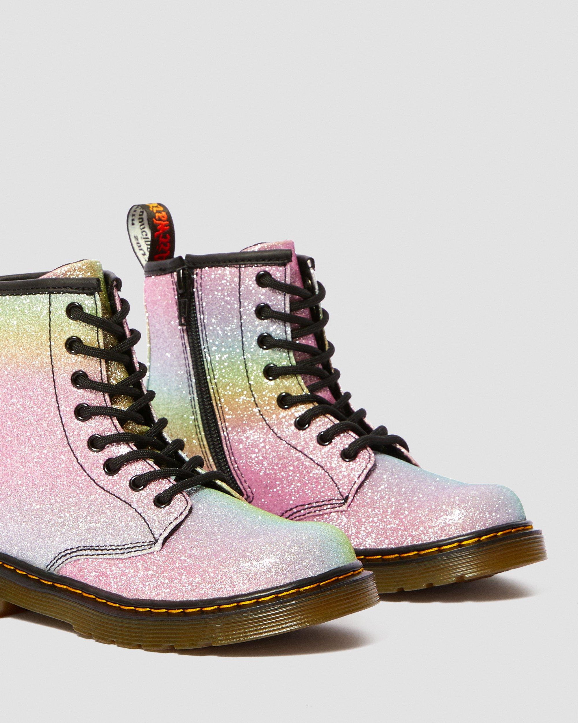 Dr Martens Kids  1460 Rainbow Boots Size 4 Uk3 #24526980 R302 