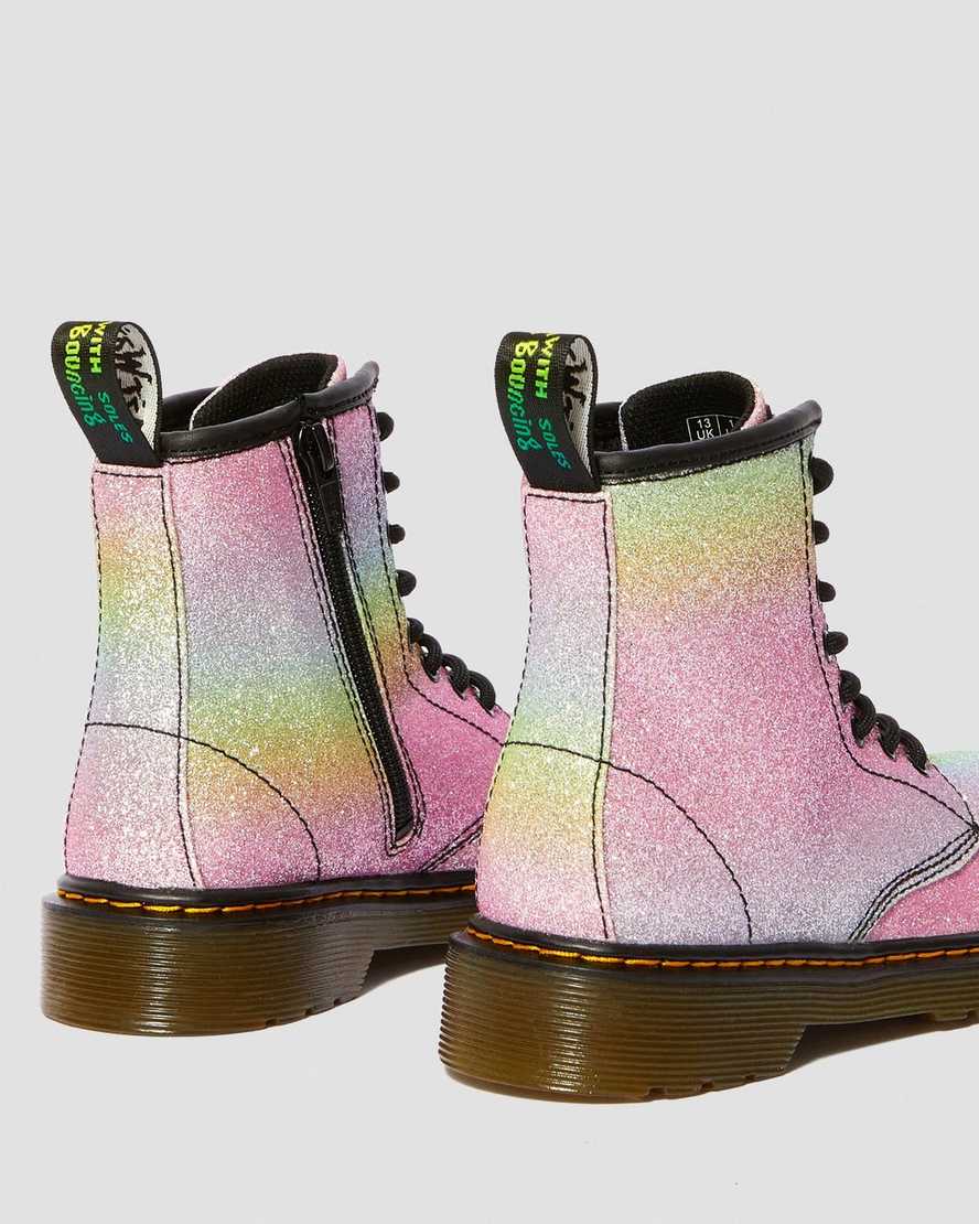 Junior 1460 Rainbow Glitter Lace Up Boots | Dr Martens