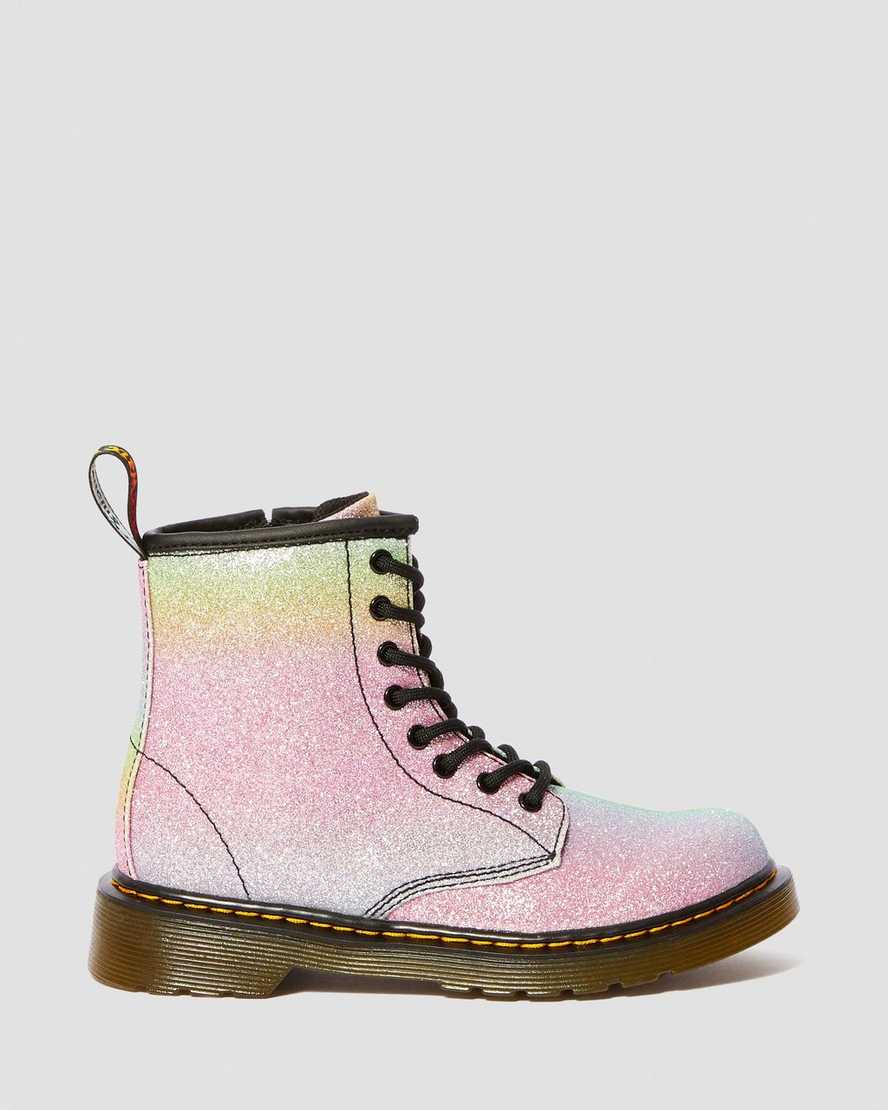 Junior 1460 Rainbow Glitter Lace Up Boots | Dr Martens