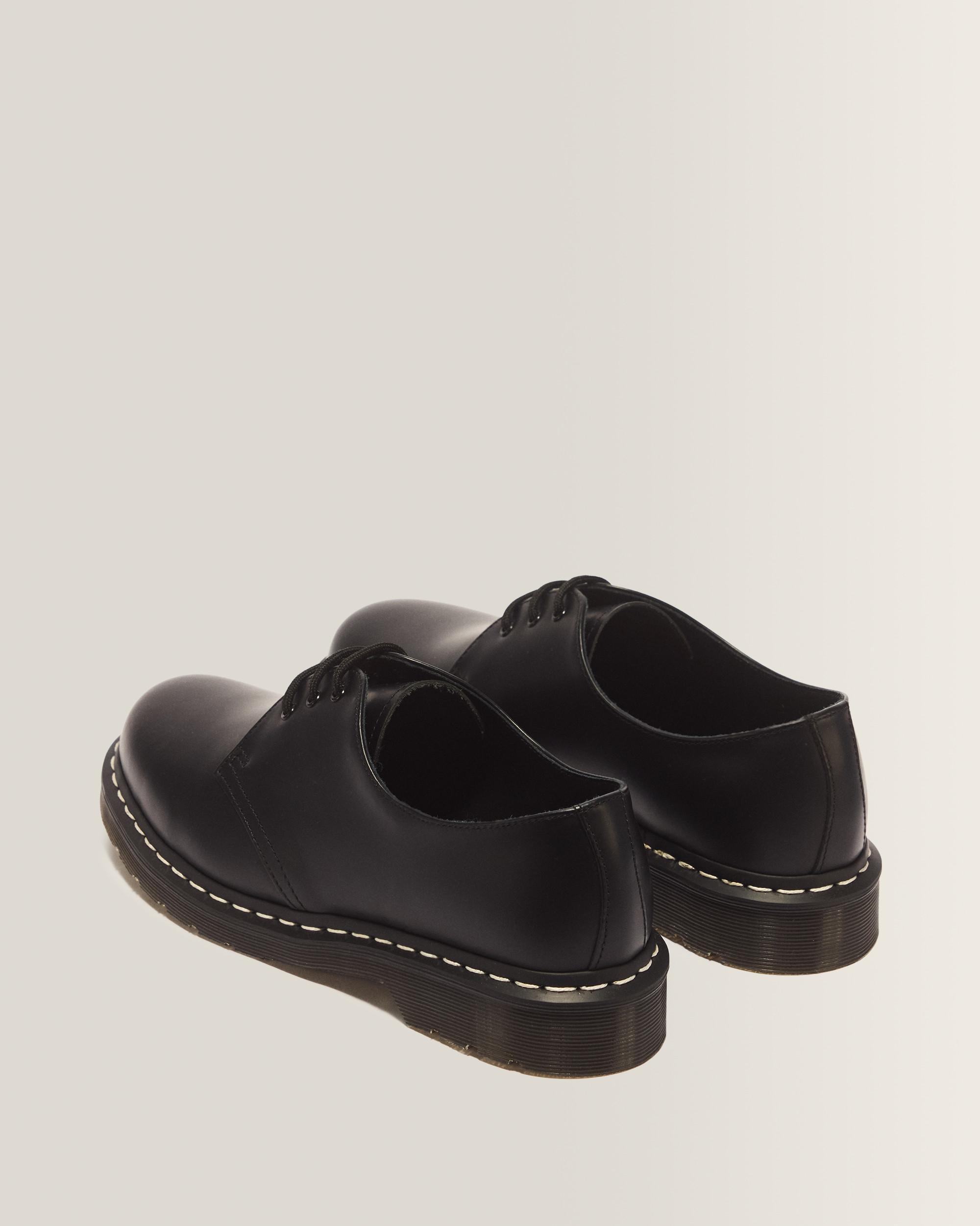 Dr. Martens Black Leather Oxfords with Blue Interior Dr. Martens 1461 Smooth Leather Oxford atmos Black Men main image 4