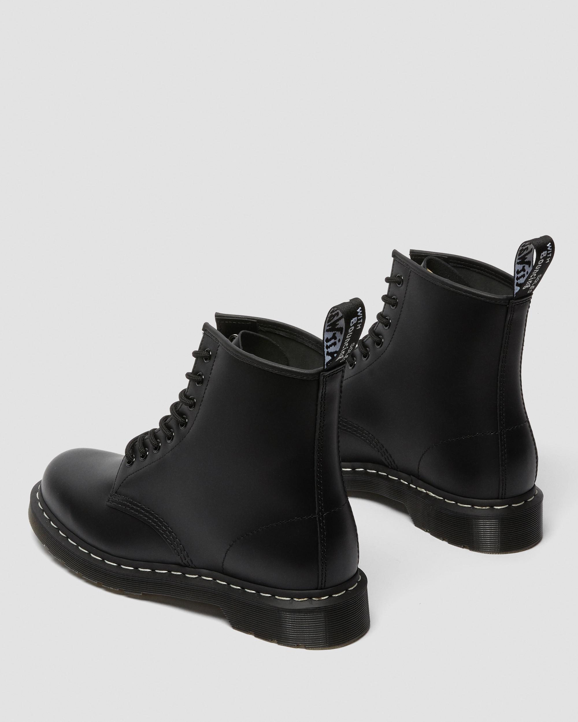 1460 Contrast Stitch Smooth Leather Boots in Black