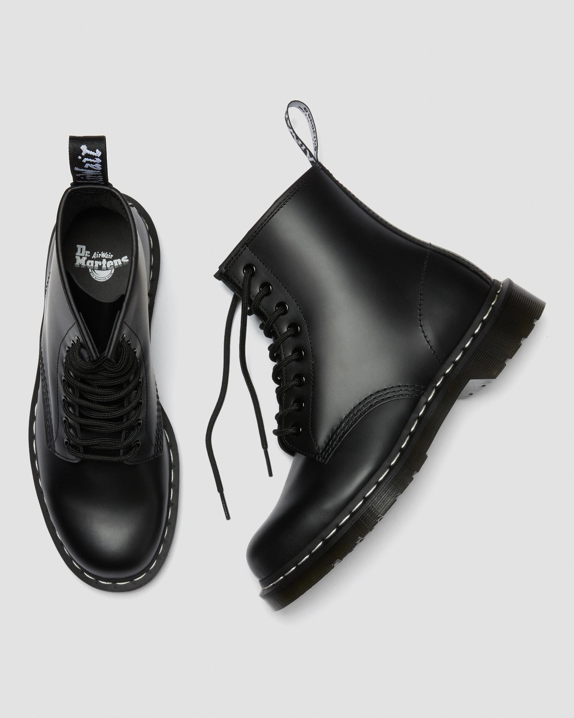 DR MARTENS 1460 Contrast Stitch Smooth Leather Boots
