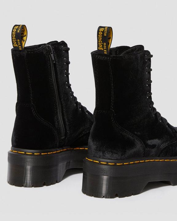 Jadon Velvet PlateauJadon Samt Plateau Stiefel Dr. Martens