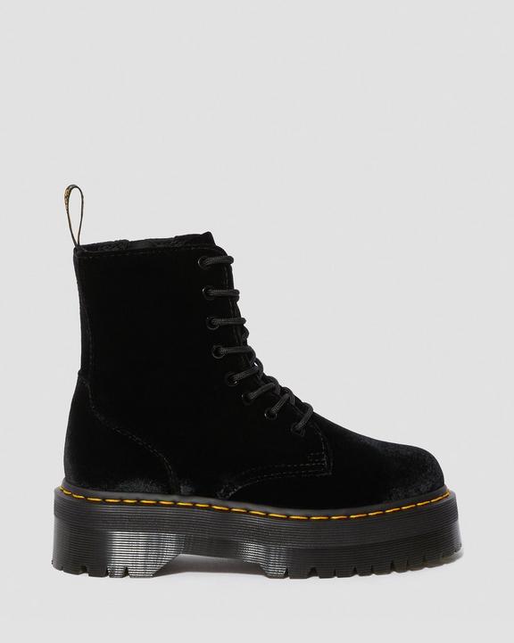 Jadon Velvet PlateauJadon Samt Plateau Stiefel Dr. Martens