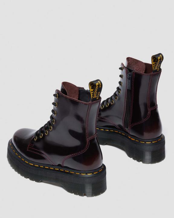 Jadon Arcadia Leather Platform Boots in Cherry Red Arcadia Jadon Arcadia Leather Platform Boots in Cherry Red Arcadia