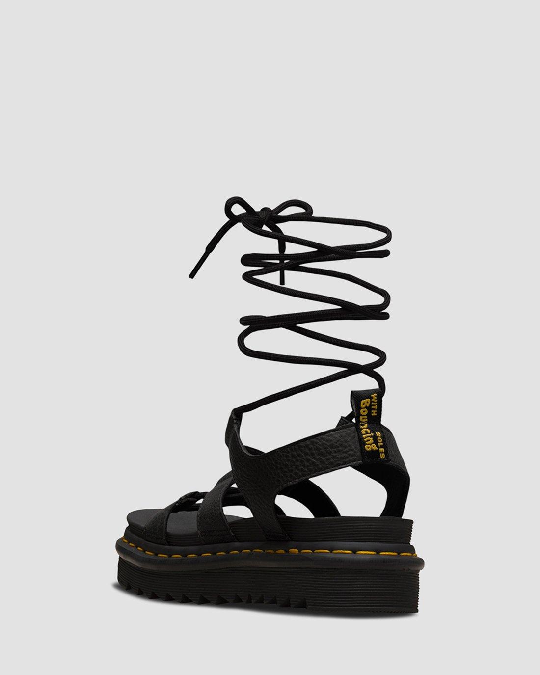 Dr.Martens Womens Nartilla Grizzly Leather Sandals