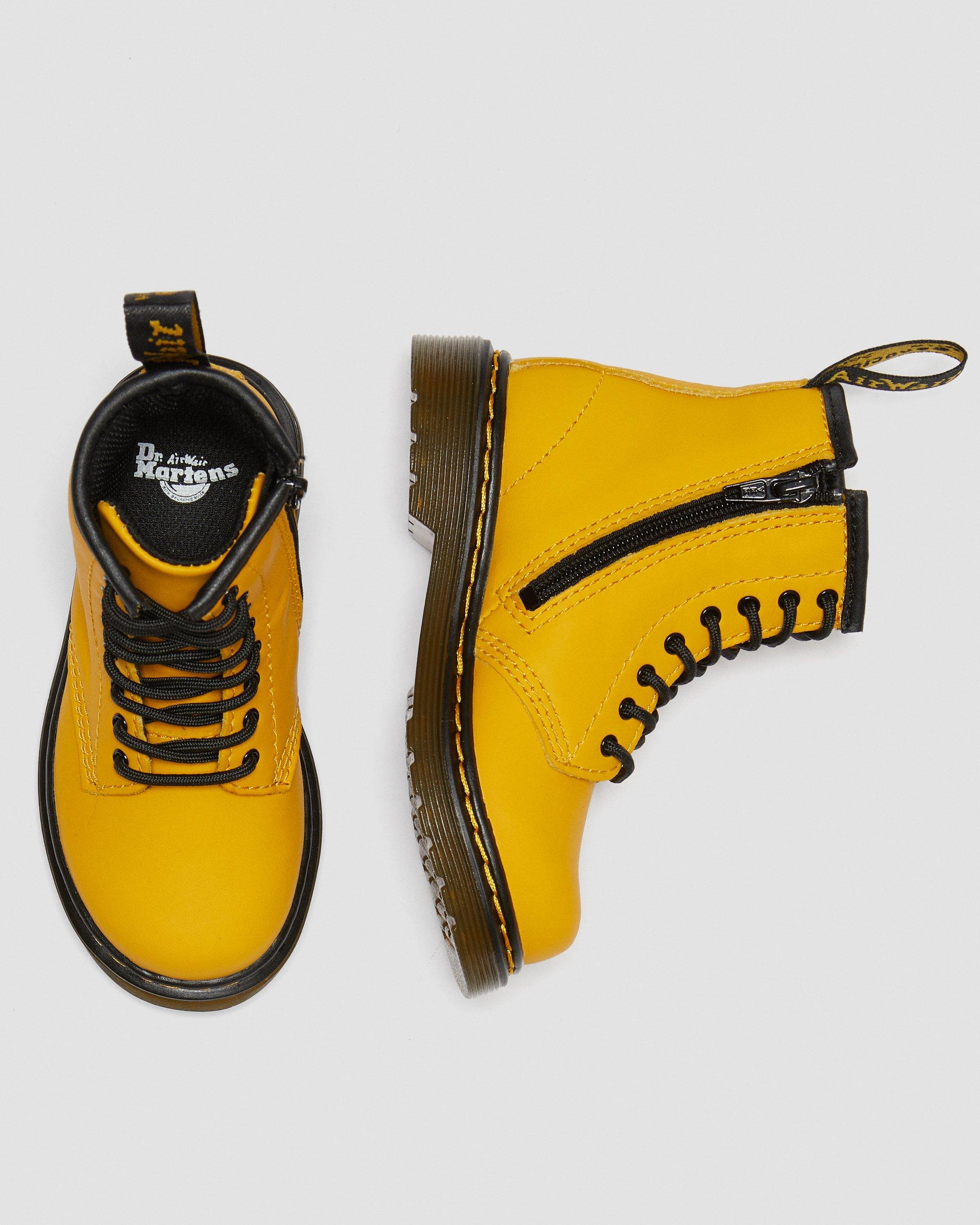 Toddler 1460 Leather Lace Up Boots in Yellow