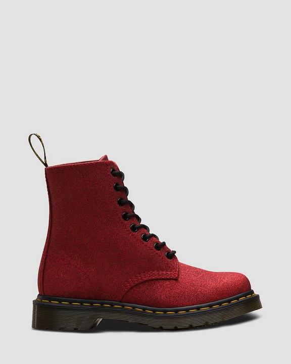 1460 Pascal Fine Glitter in Red | Dr. Martens 1460 Pascal Fine Glitter in Red | Dr. Martens