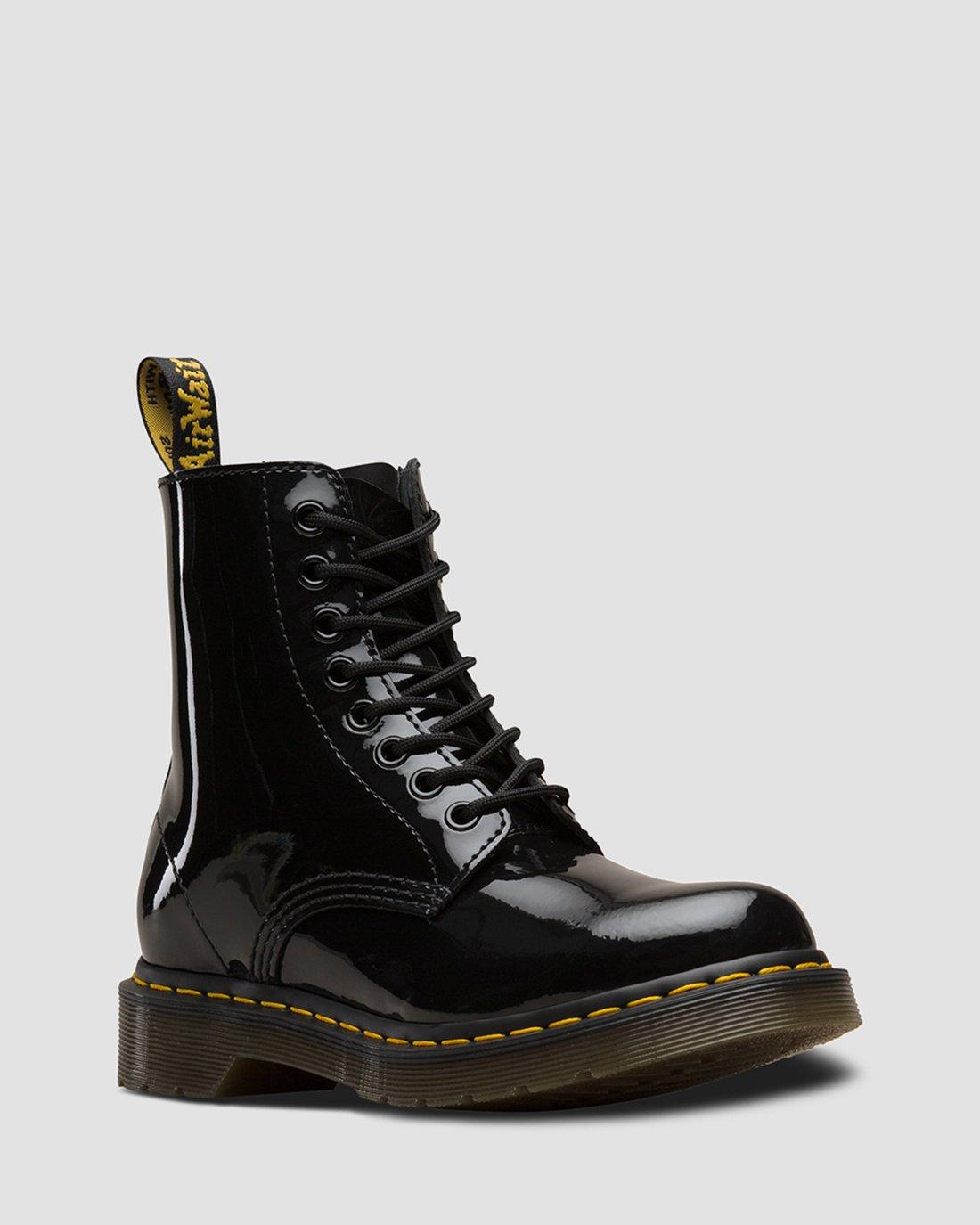 1460 Pascal Zip Front Patent in BLACK | Dr. Martens™