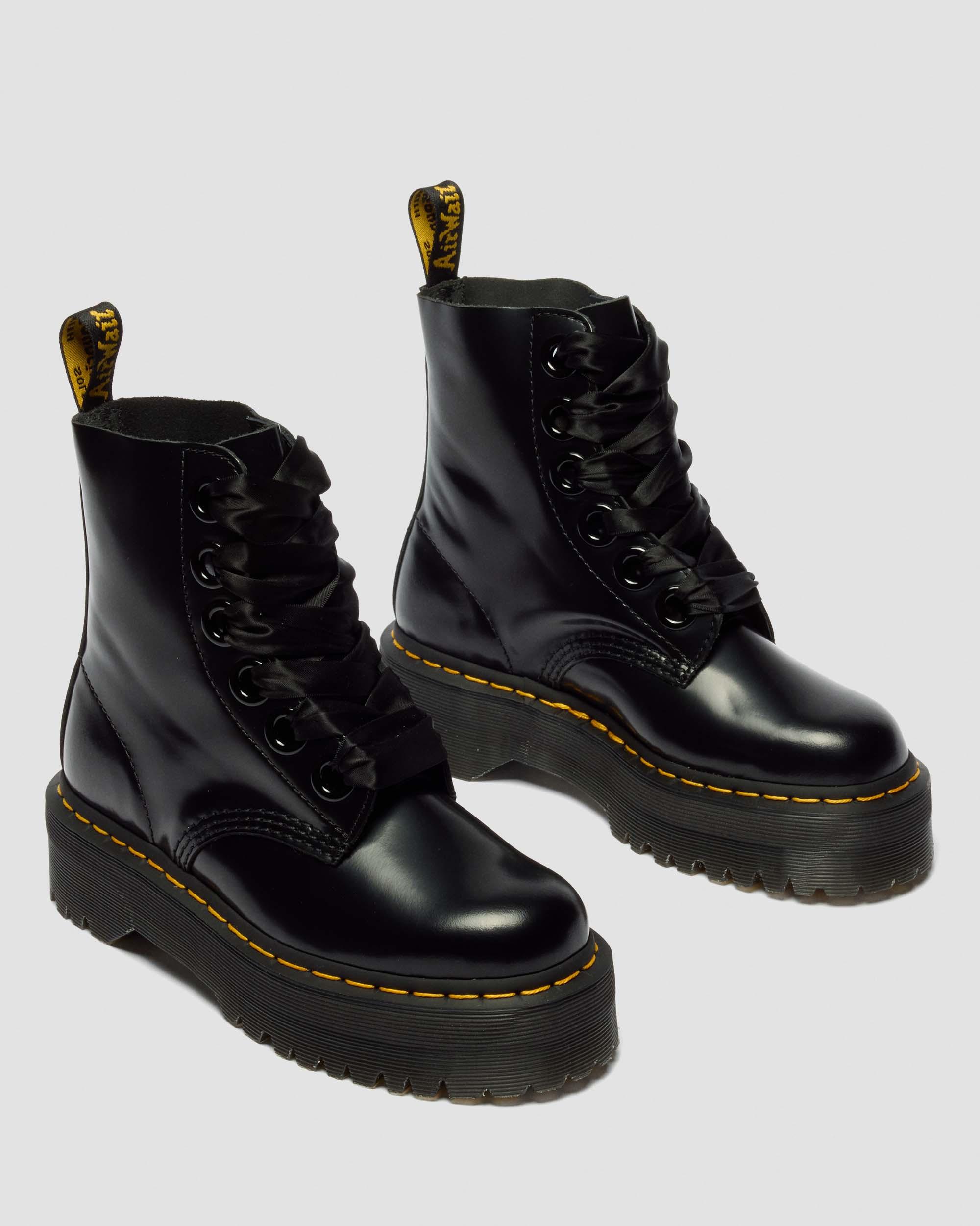 Molly Women's Leather Platform Boots | Dr. Martens ReWair
