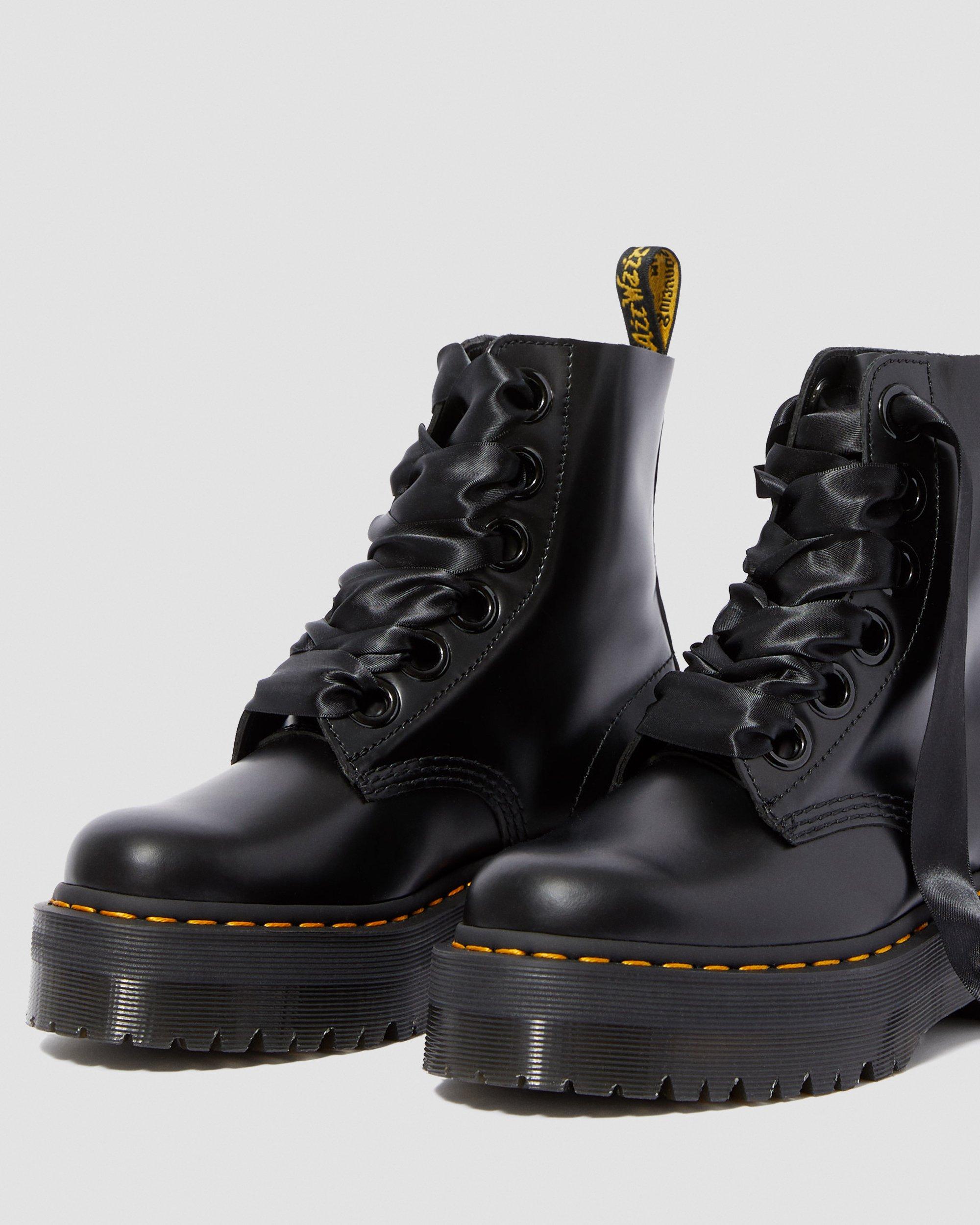 Dr martens negras clearance plataforma