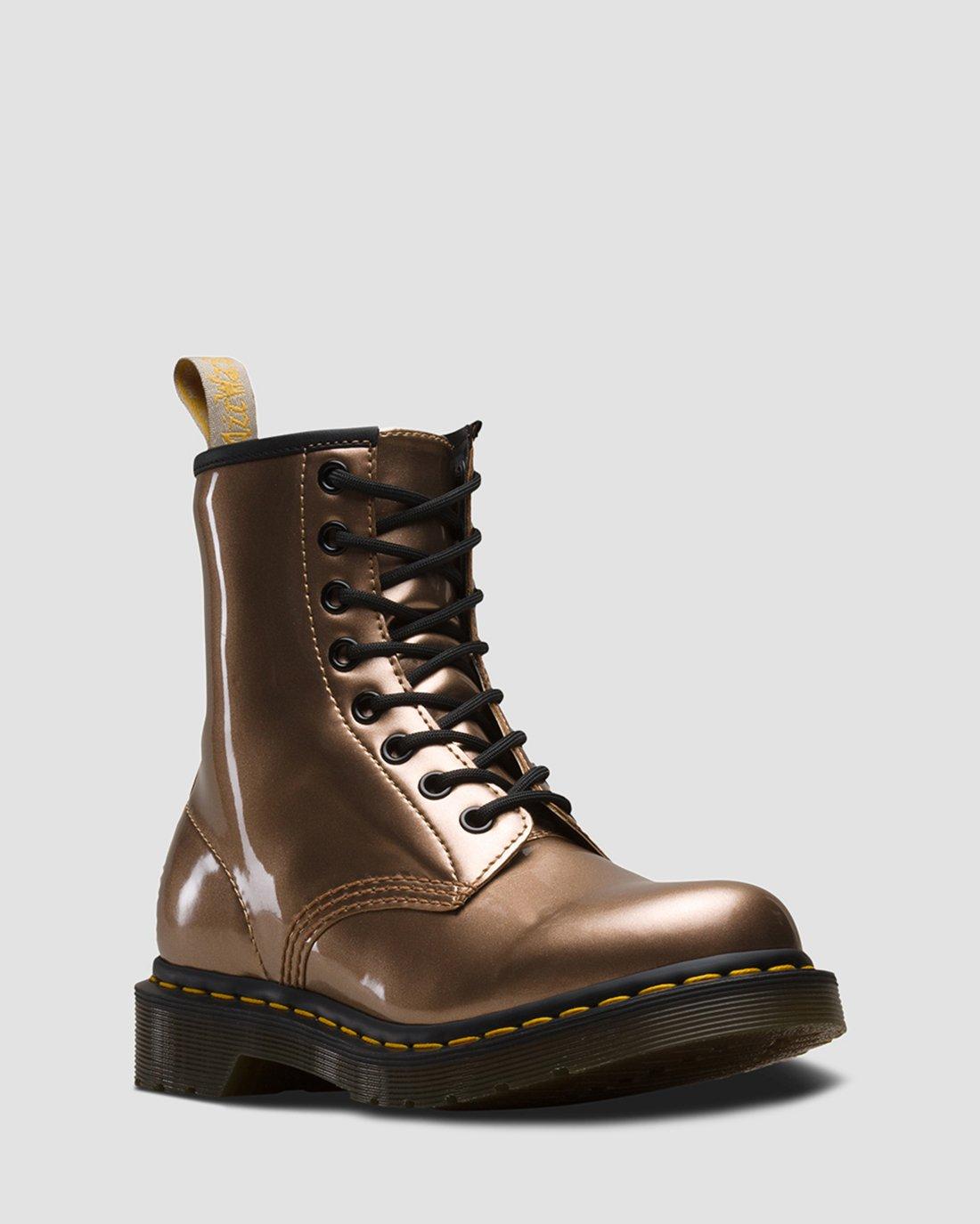 Vegan 1460 Metallic Chrome in ROSE GOLD | Dr. Martens™