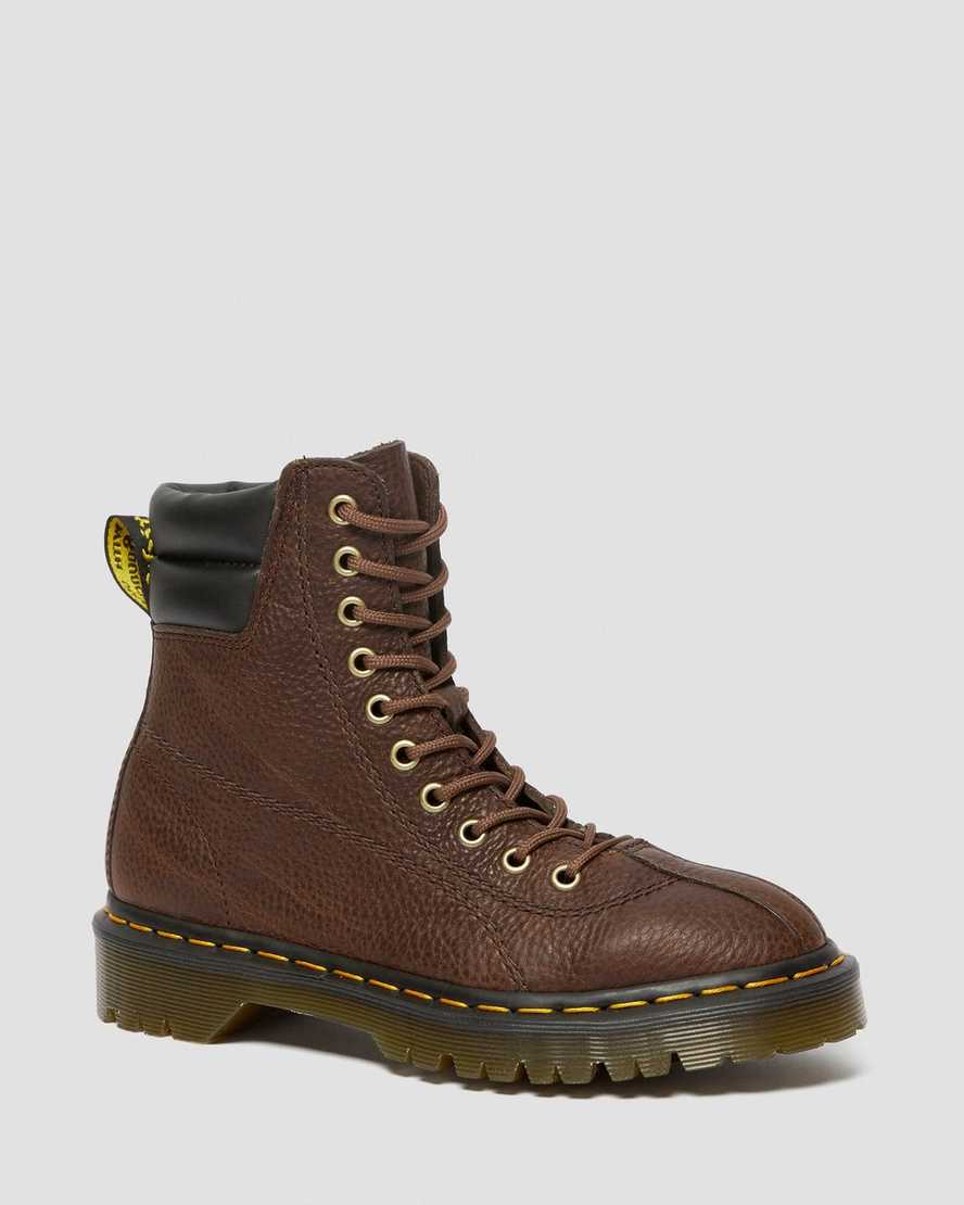SANTO LEATHER PADDED COLLAR BOOTS | Dr Martens