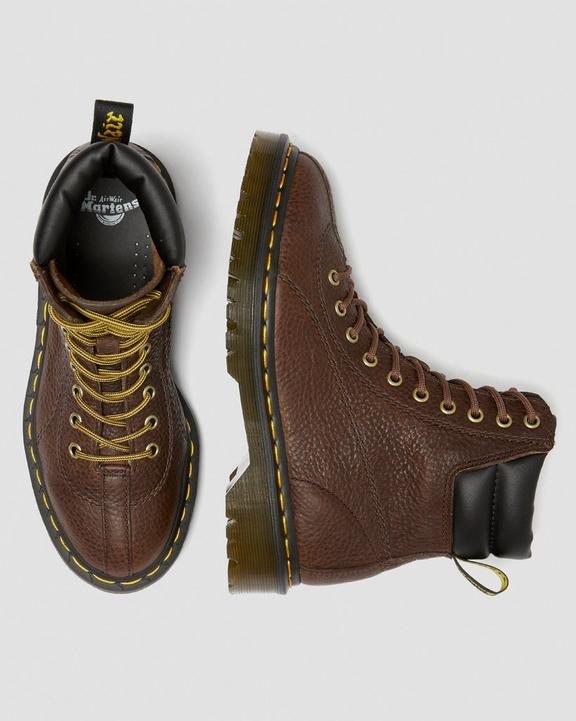 SANTO LEATHER PADDED COLLAR BOOTS Dr. Martens