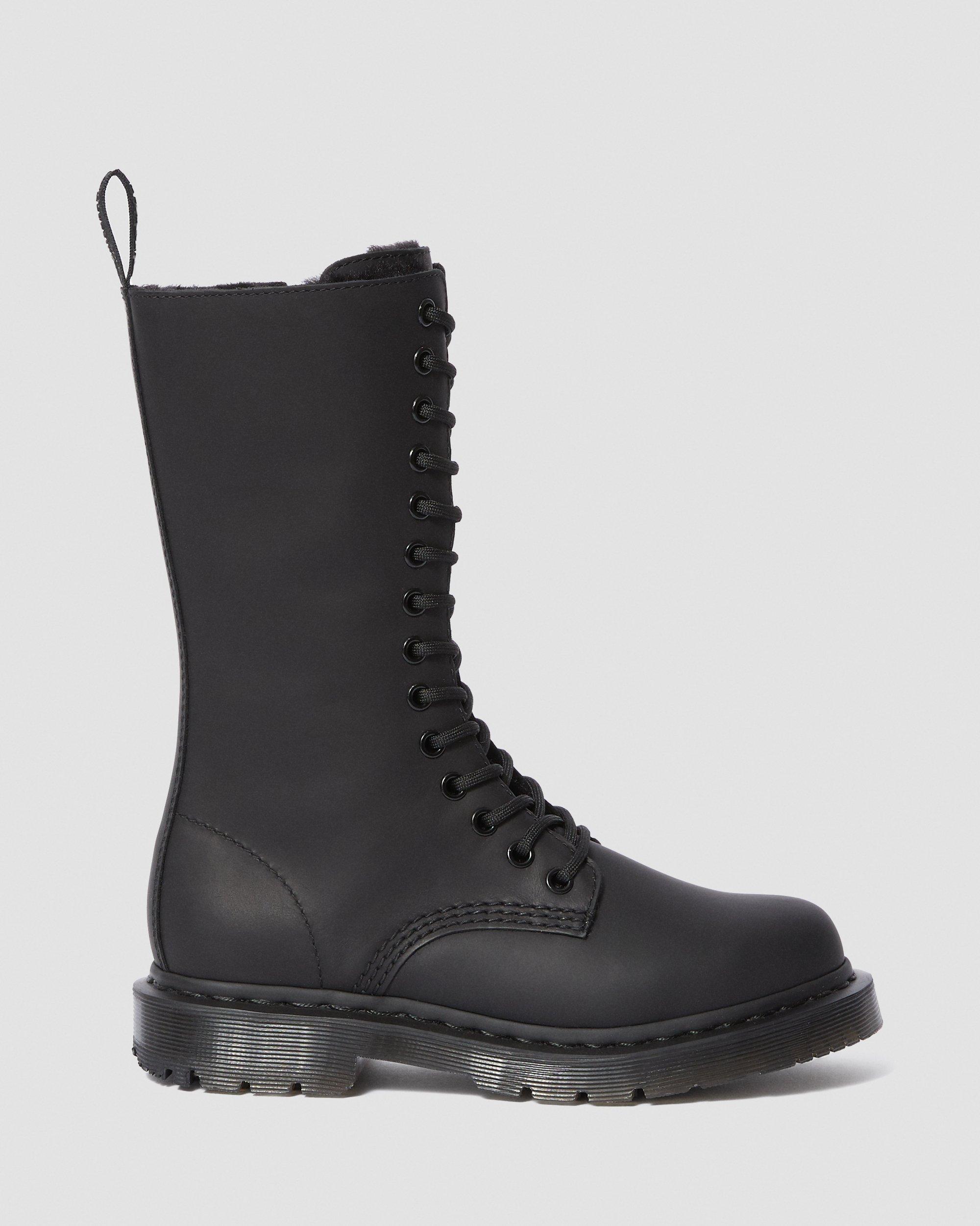Dr.Martens 1914 14ホール UK4 サイドジップ シボ加工 黒 24977001.84