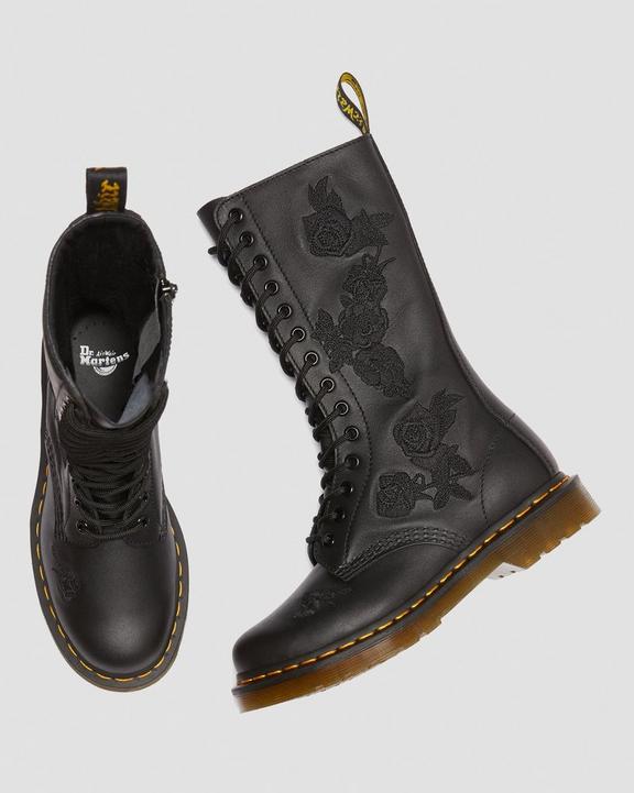 Mono 1914 Vonda Leather Mid Calf Boots Dr. Martens