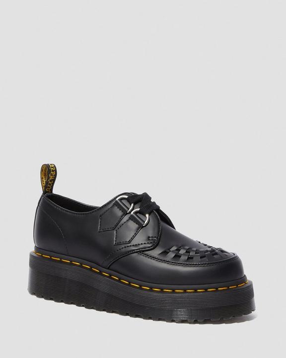Sidney Leather Creeper Platform Shoes in Black | Dr. Martens Sidney Leather Creeper Platform Shoes in Black | Dr. Martens