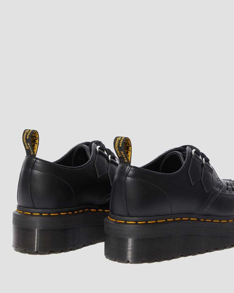 Sidney Leather Creeper Platform Shoes Dr. Martens