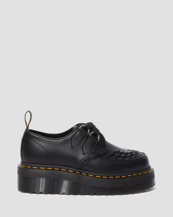 Sidney Leather Creeper Platform Shoes in Black | Dr. Martens Sidney Leather Creeper Platform Shoes in Black | Dr. Martens