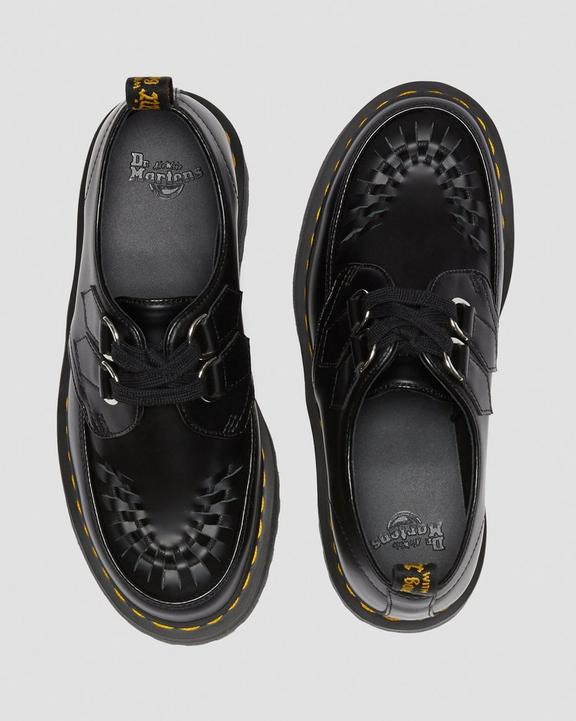 Sidney Leather Creeper Platform Shoes in Black | Dr. Martens Sidney Leather Creeper Platform Shoes in Black | Dr. Martens