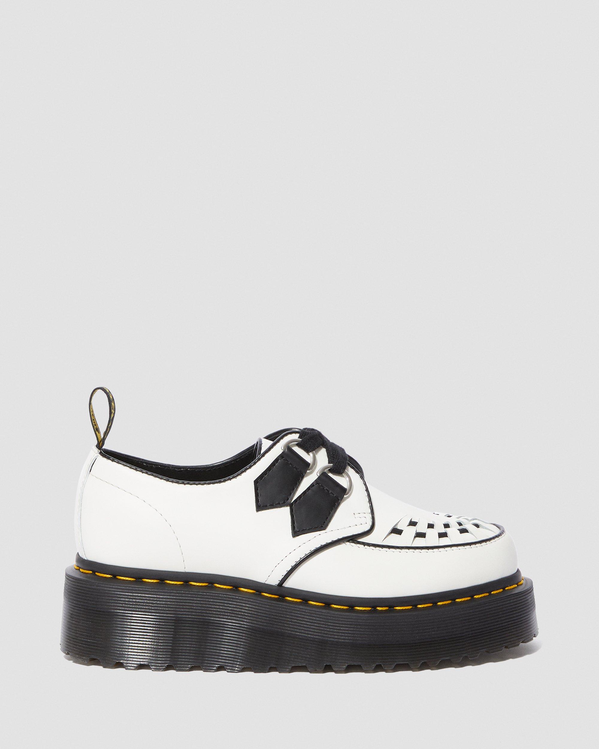 Sidney Quad Creeper in WHITE+BLACK | Dr. Martens™