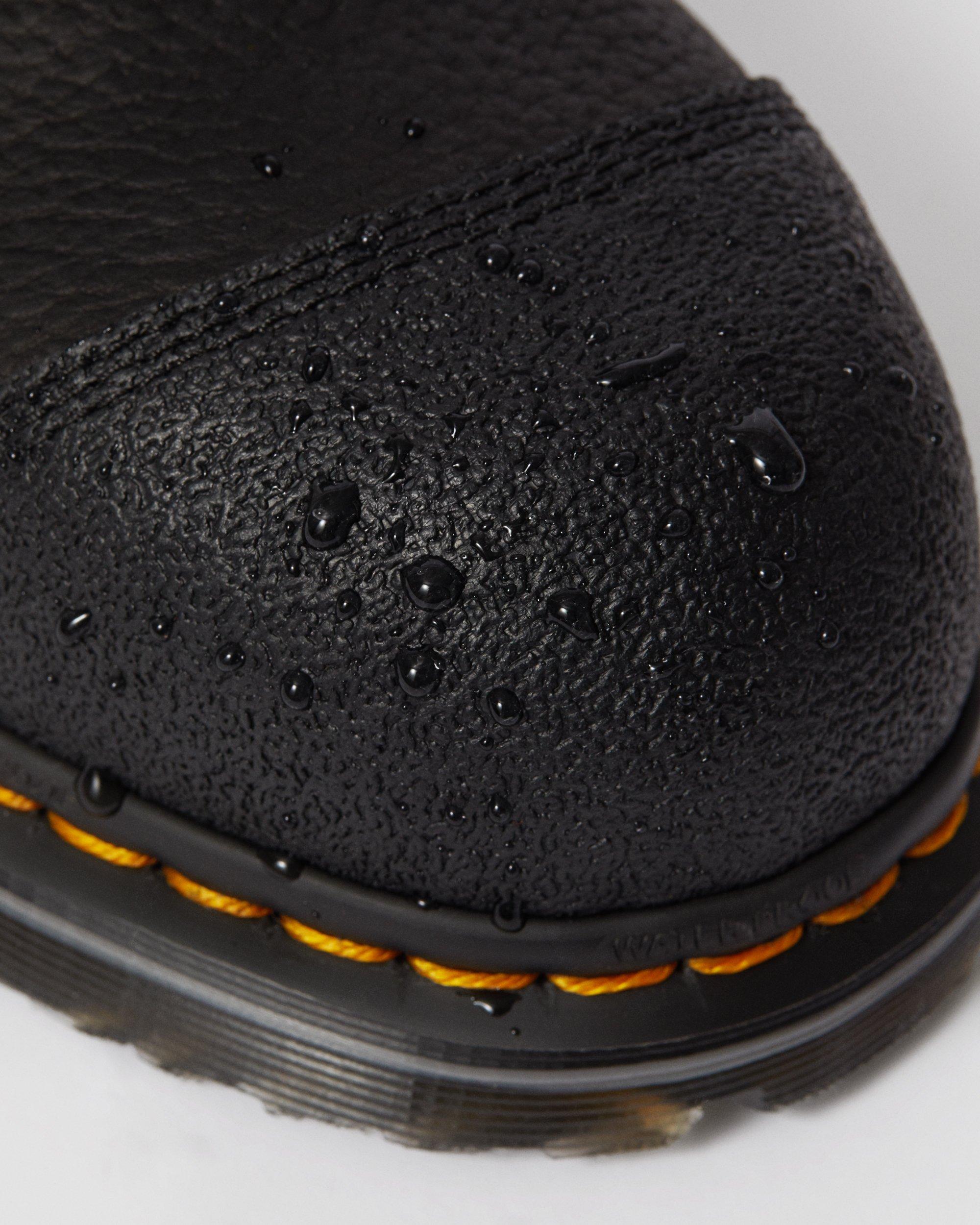 Duxford Grizzly Waterproof Steel Toe Work Boots in BLACK+BLACK