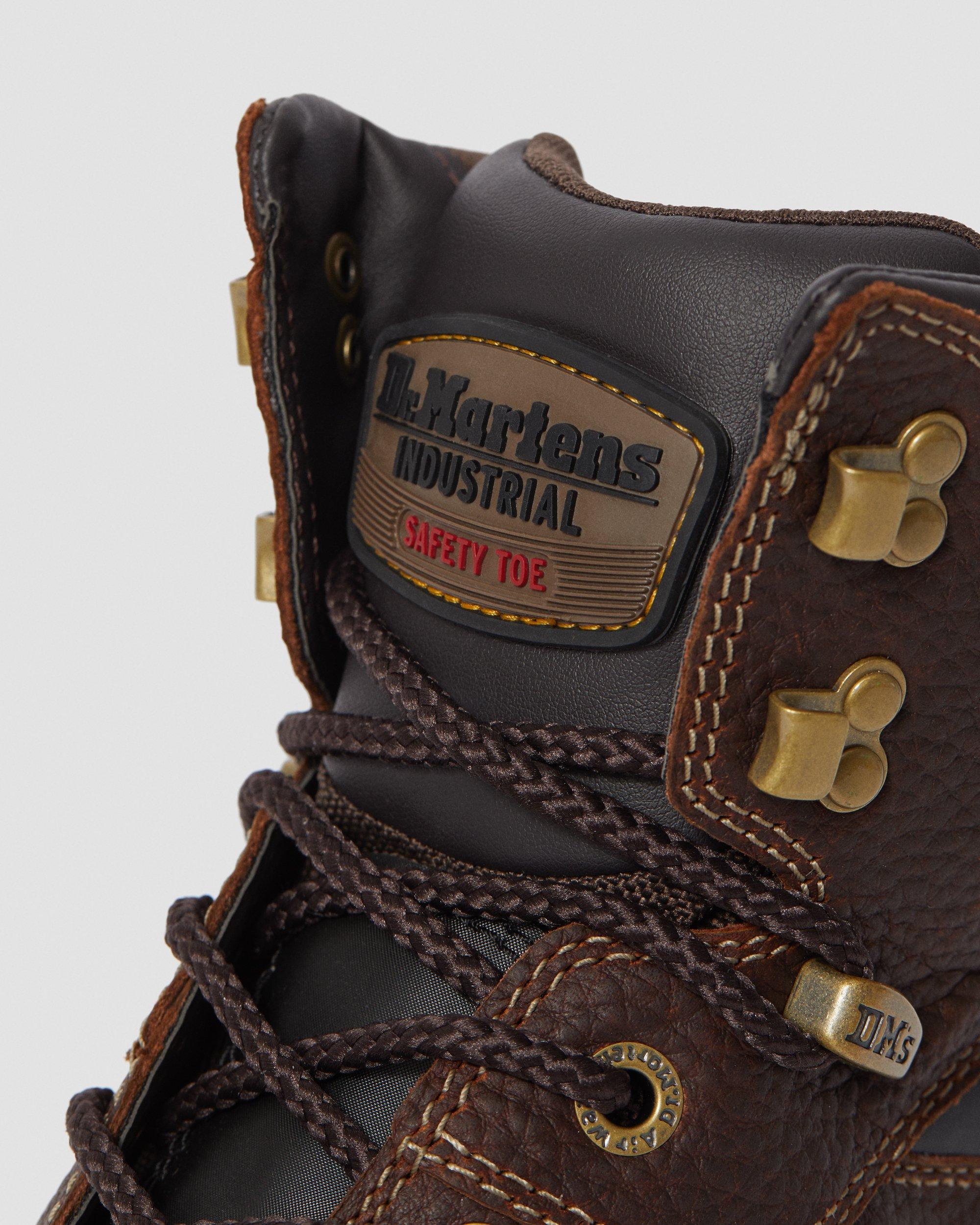 Duxford Waterproof Steel Toe Work Boots in Teak | Dr. Martens