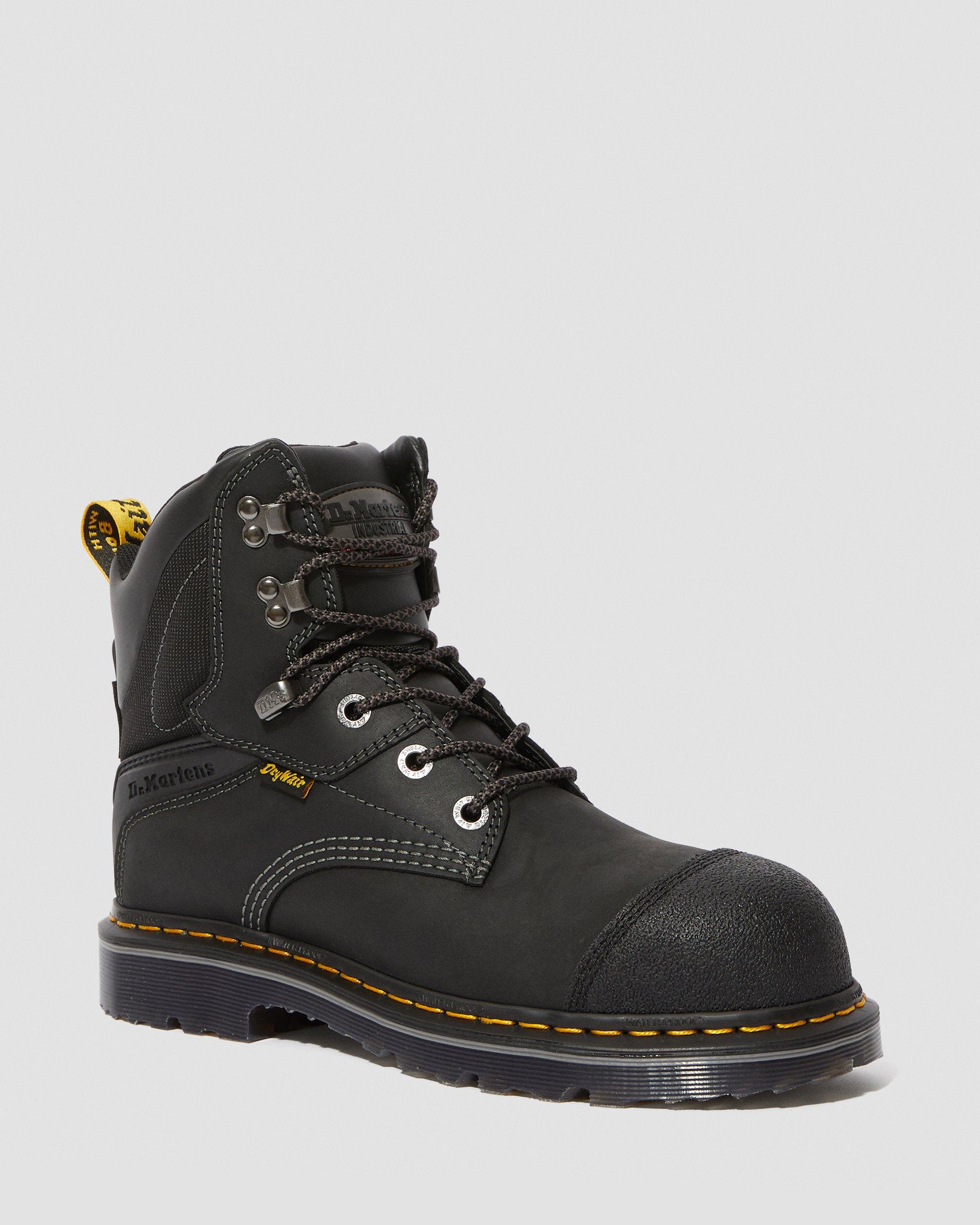 DUXFORD WATERPROOF STEEL TOE BOOTS in BLACK+BLACK | Dr. Martens™
