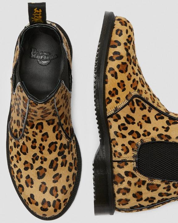 Flora Leopard Chelsea Boots Dr. Martens