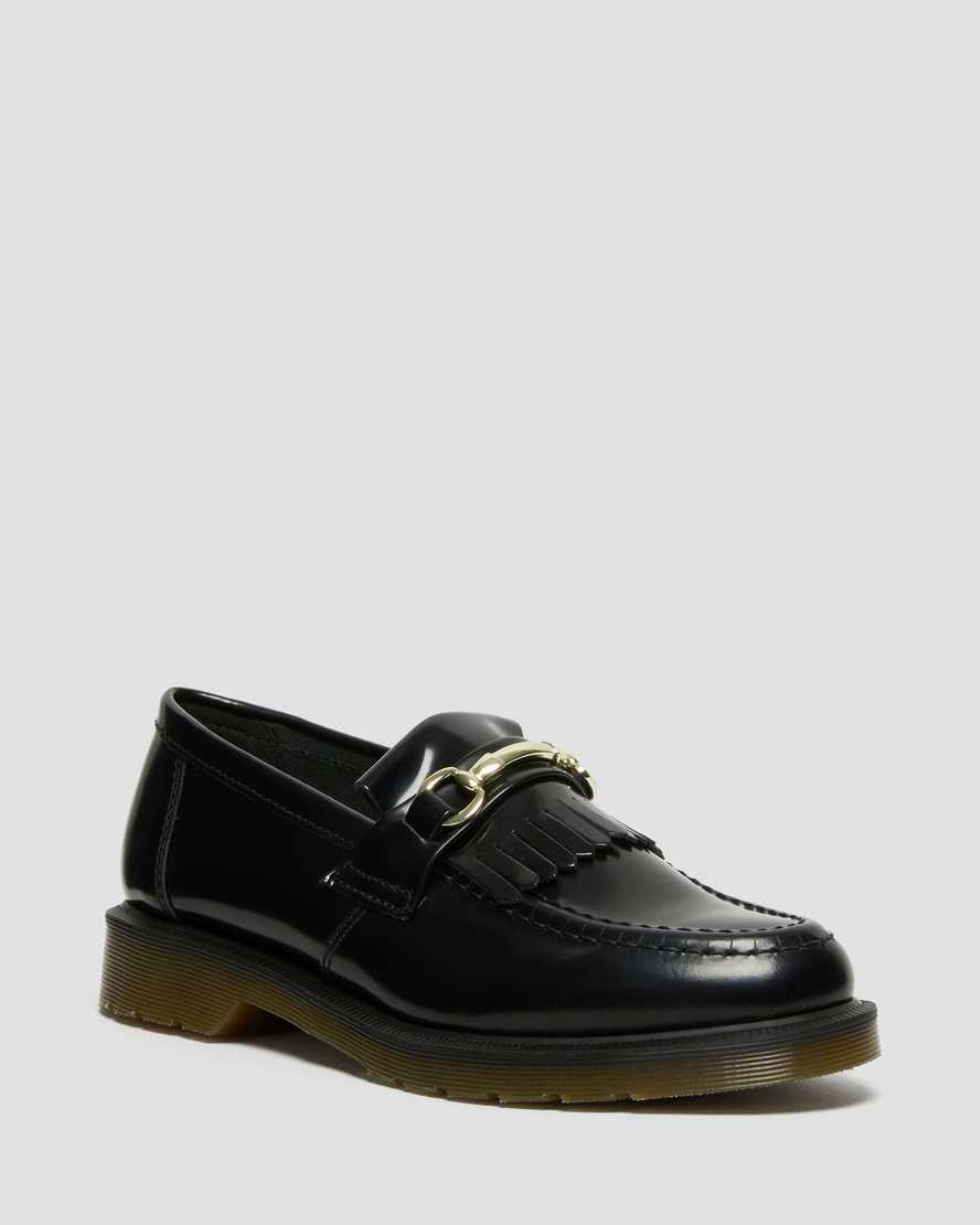 DR MARTENS Adrian Snaffle Smooth Leather Kiltie Loafers