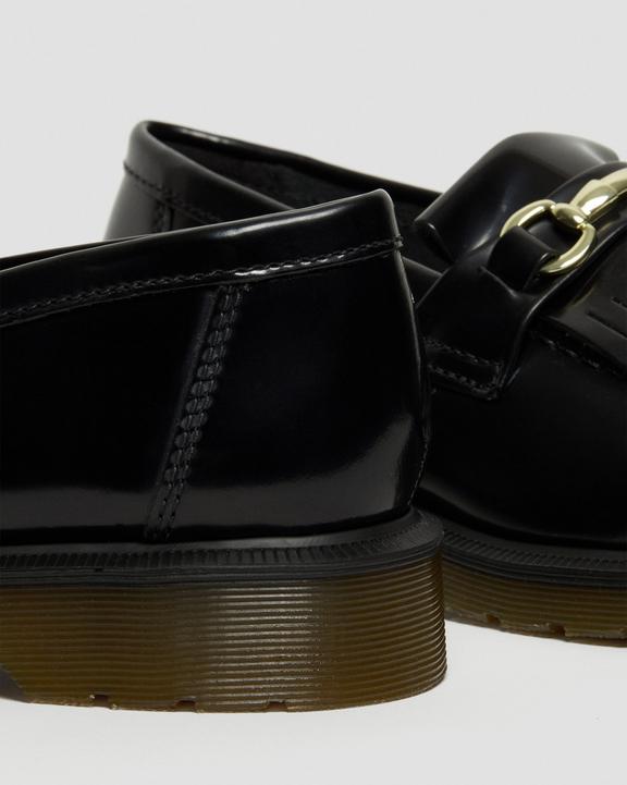 Adrian Snaffle Smooth Leather Kiltie Loafers in Black | Dr Adrian Snaffle Smooth Leather Kiltie Loafers in Black | Dr