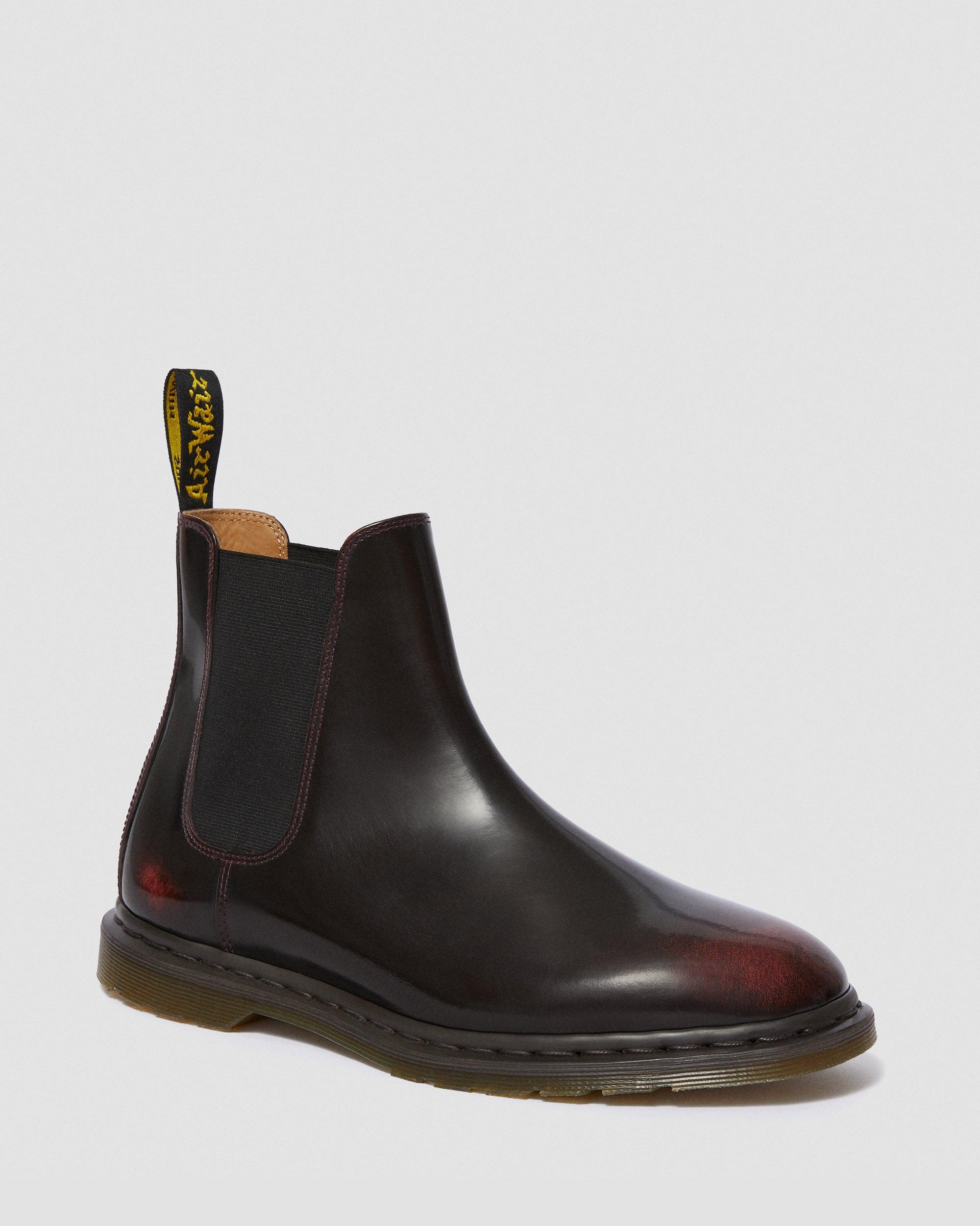 Graeme II Arcadia Leather Chelsea Boots in CHERRY RED | Dr. Martens™