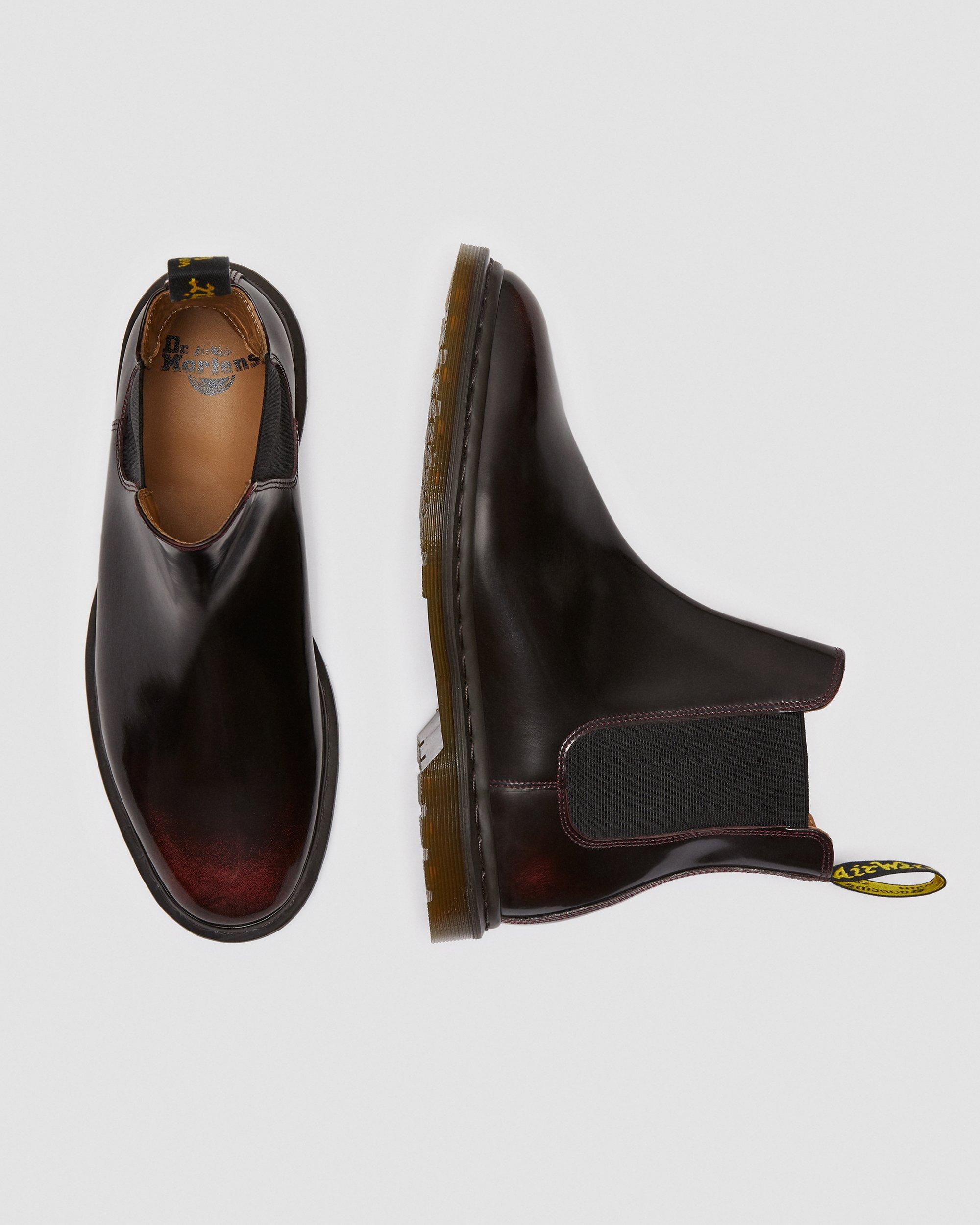 Graeme II Arcadia Leather Chelsea Boots in CHERRY RED | Dr. Martens™
