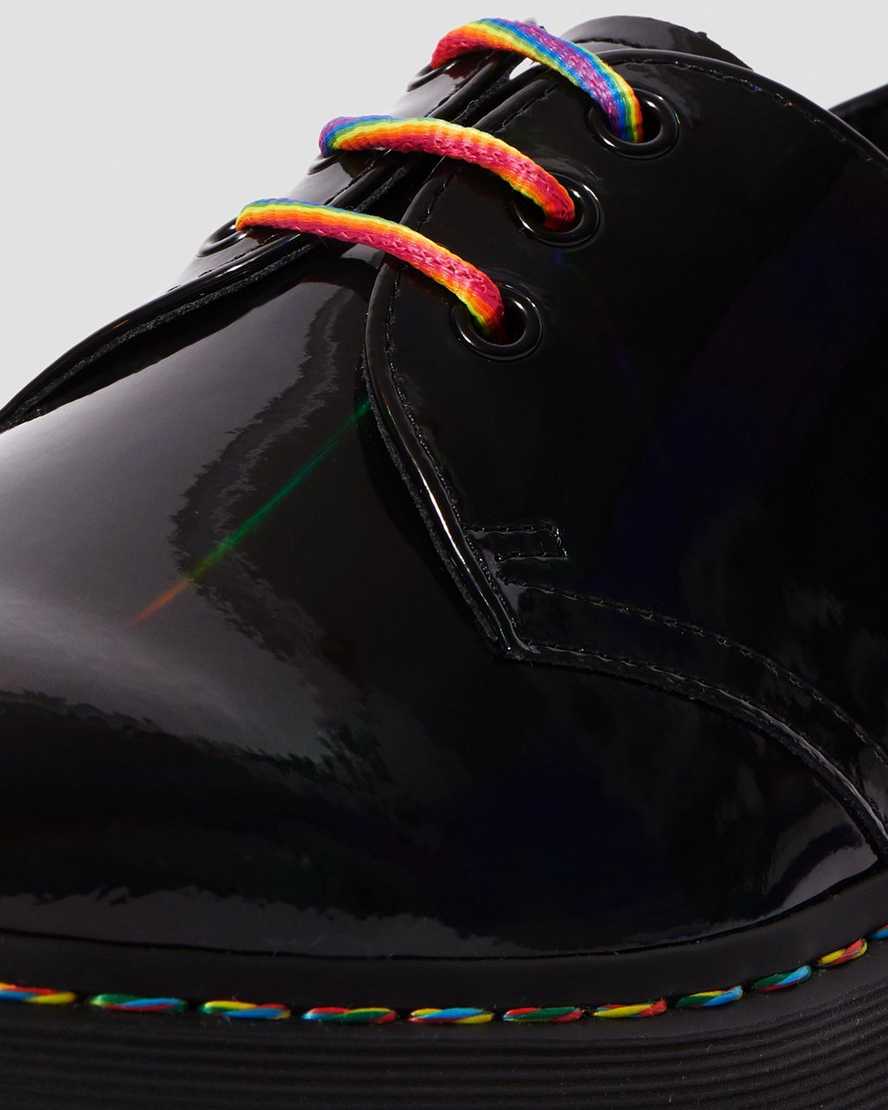 1461 Quad Rainbow Patent Platform Shoes | Dr Martens