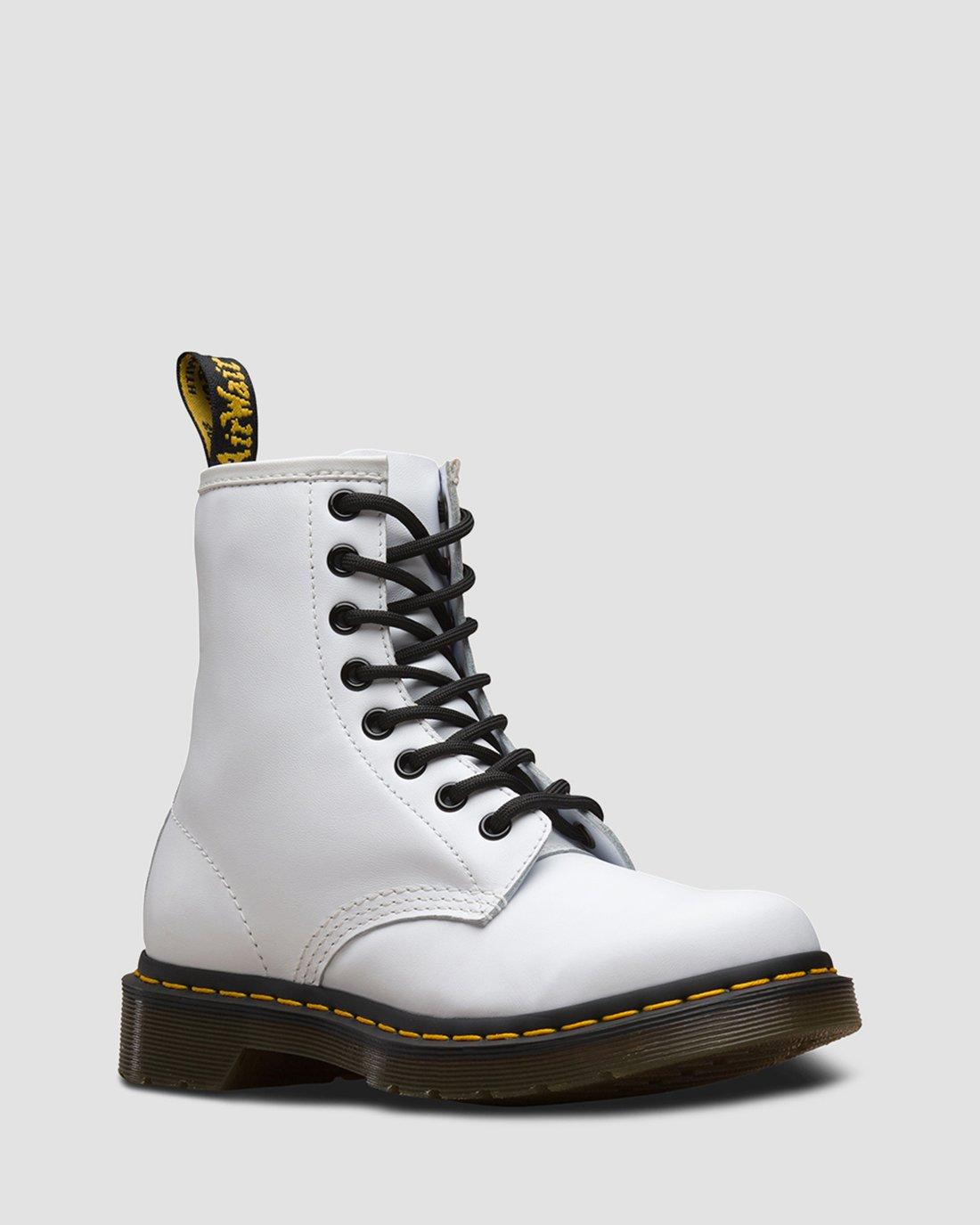 1460 Softy T Leather Lace Up Boots in WHITE | Dr. Martens™