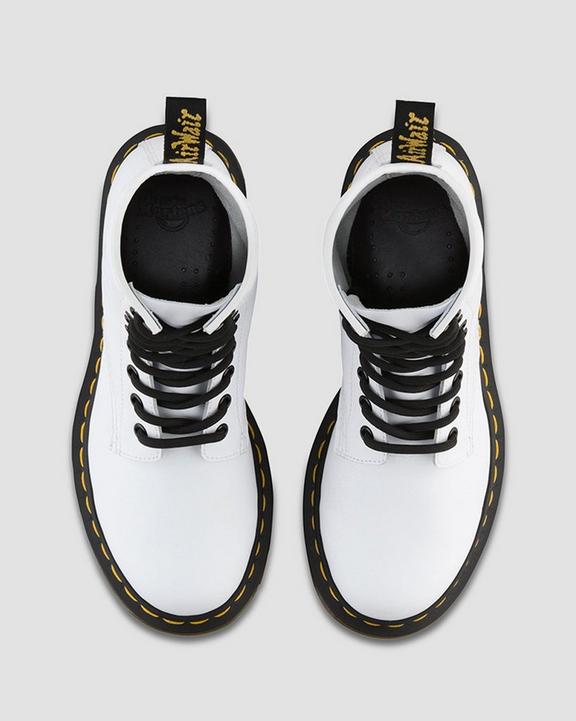 1460 Softy T Leather Lace Up Boots in White | Dr. Martens