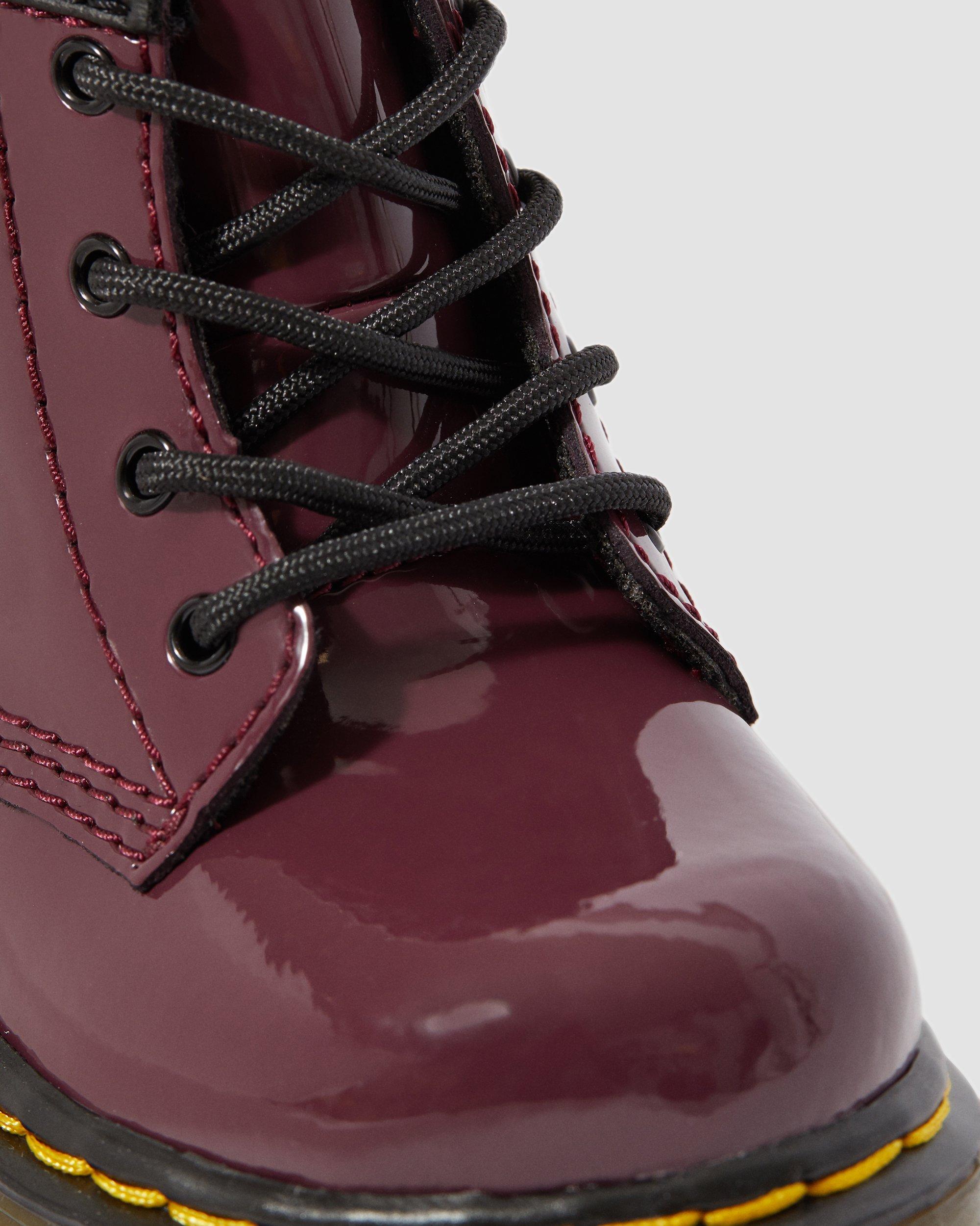 Boots 1460 en cuir verni à lacets pour bébé
