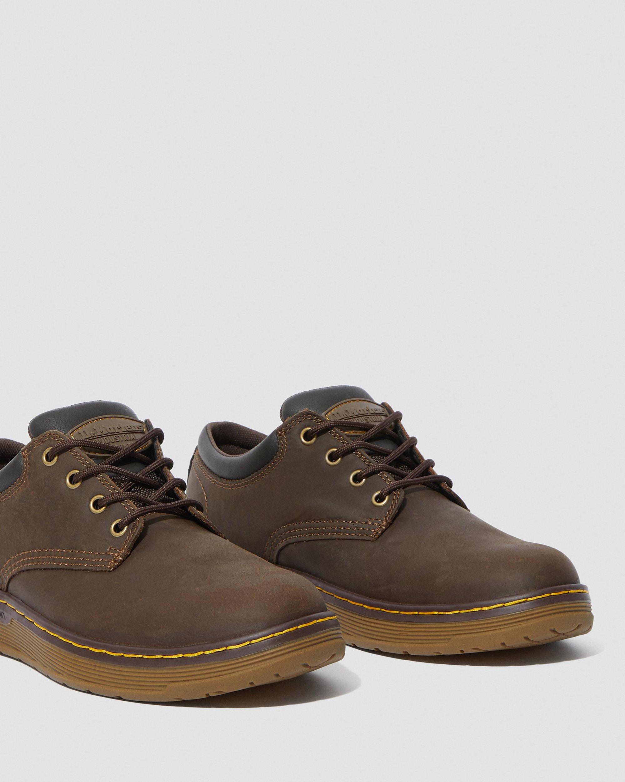 Culvert Slip Resistant Leather Work Shoes in Dark Brown | Dr. Martens