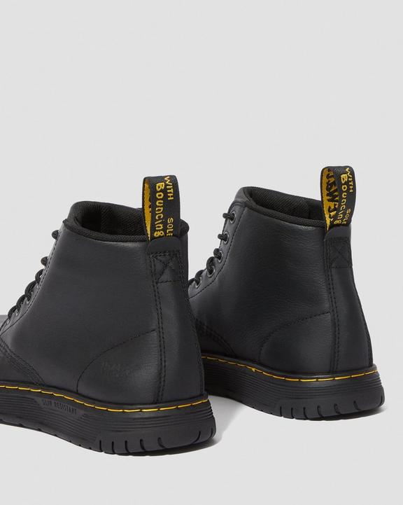 AMWELL NON SLIP LEATHER LACE UP BOOTS Dr. Martens