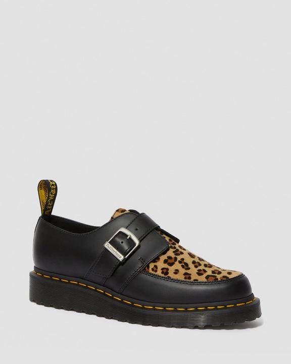 Ramsey Monk Leopard in Black | Dr. Martens Ramsey Monk Leopard in Black | Dr. Martens
