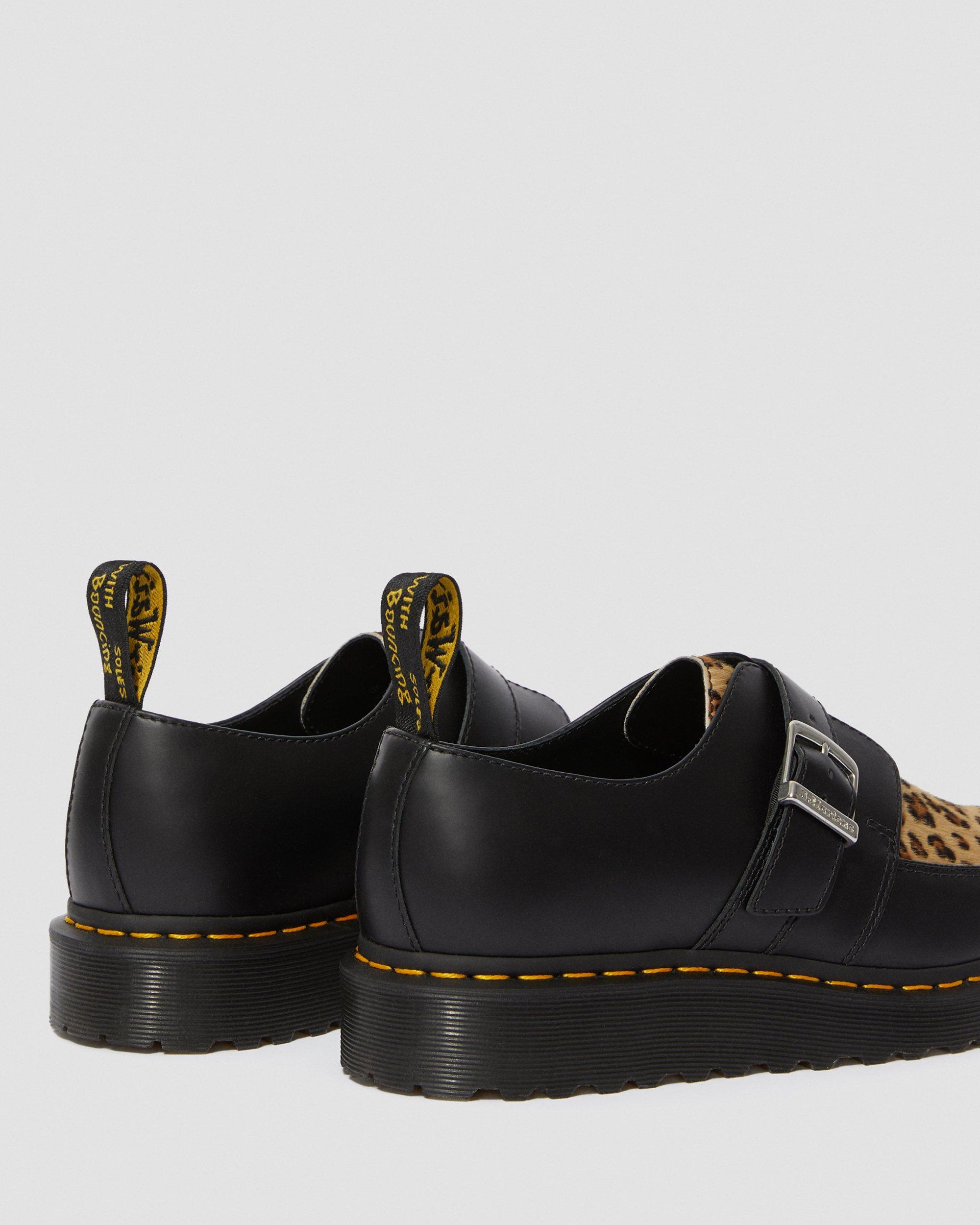 Ramsey Monk Leopard in BLACK+MEDIUM LEOPARD | Dr. Martens™