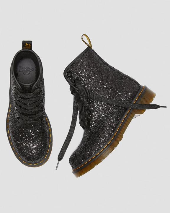 1460 Women's Chunky Glitter Lace Up Boots in Black | Dr. Martens 1460 Women's Chunky Glitter Lace Up Boots in Black | Dr. Martens