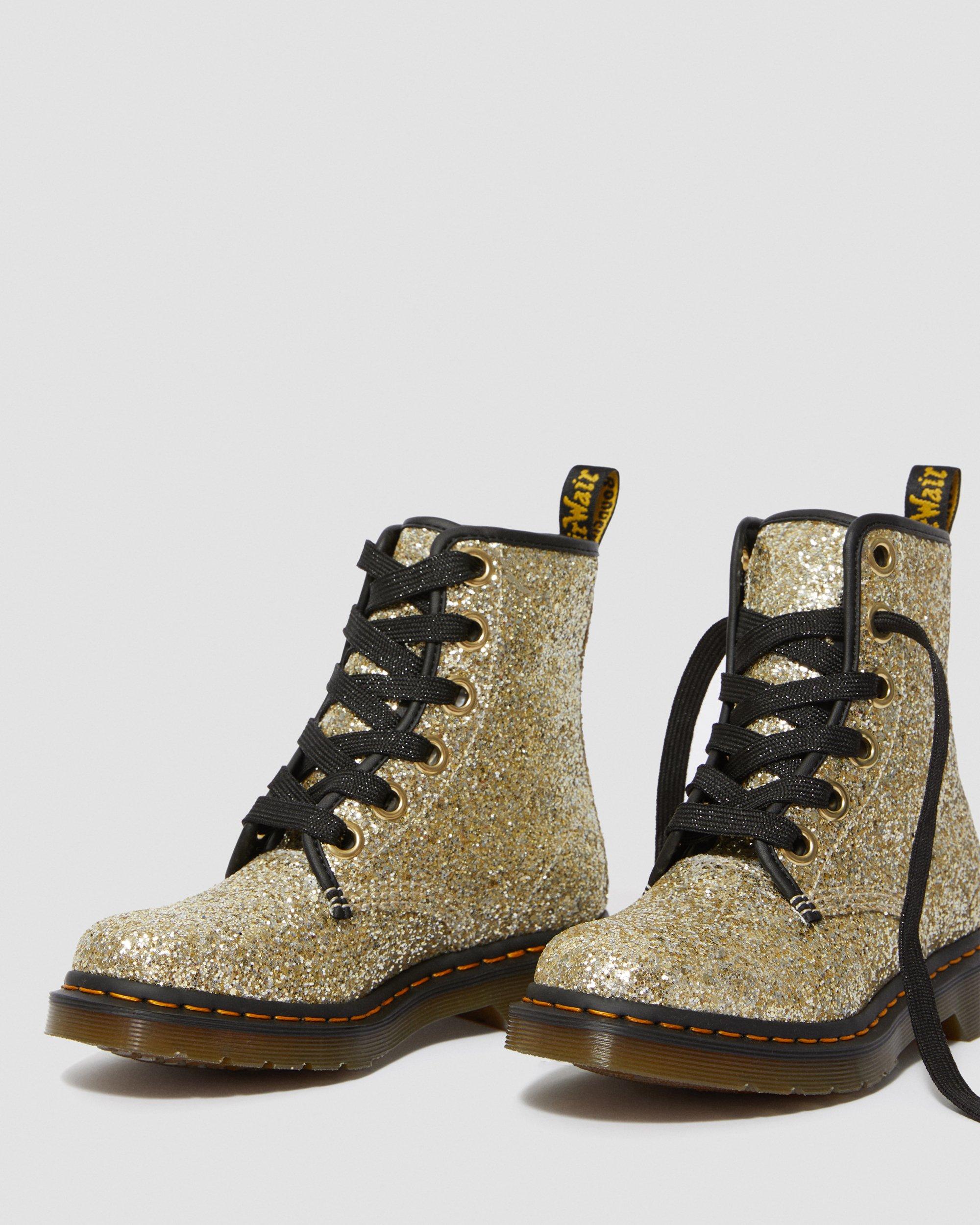 1460 FARRAH GLITTER ANKLE BOOTS