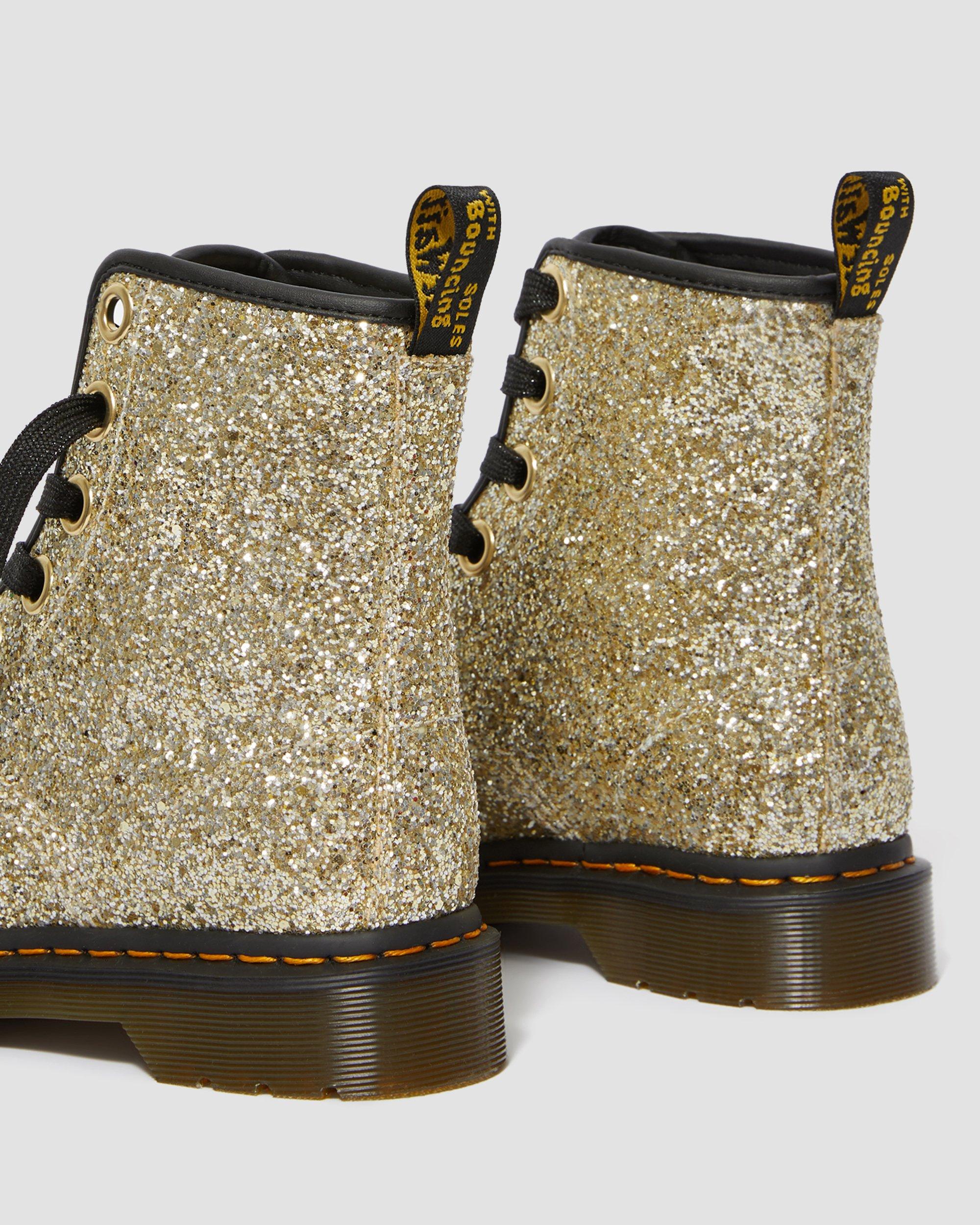 1460 FARRAH GLITTER ANKLE BOOTS in Gold