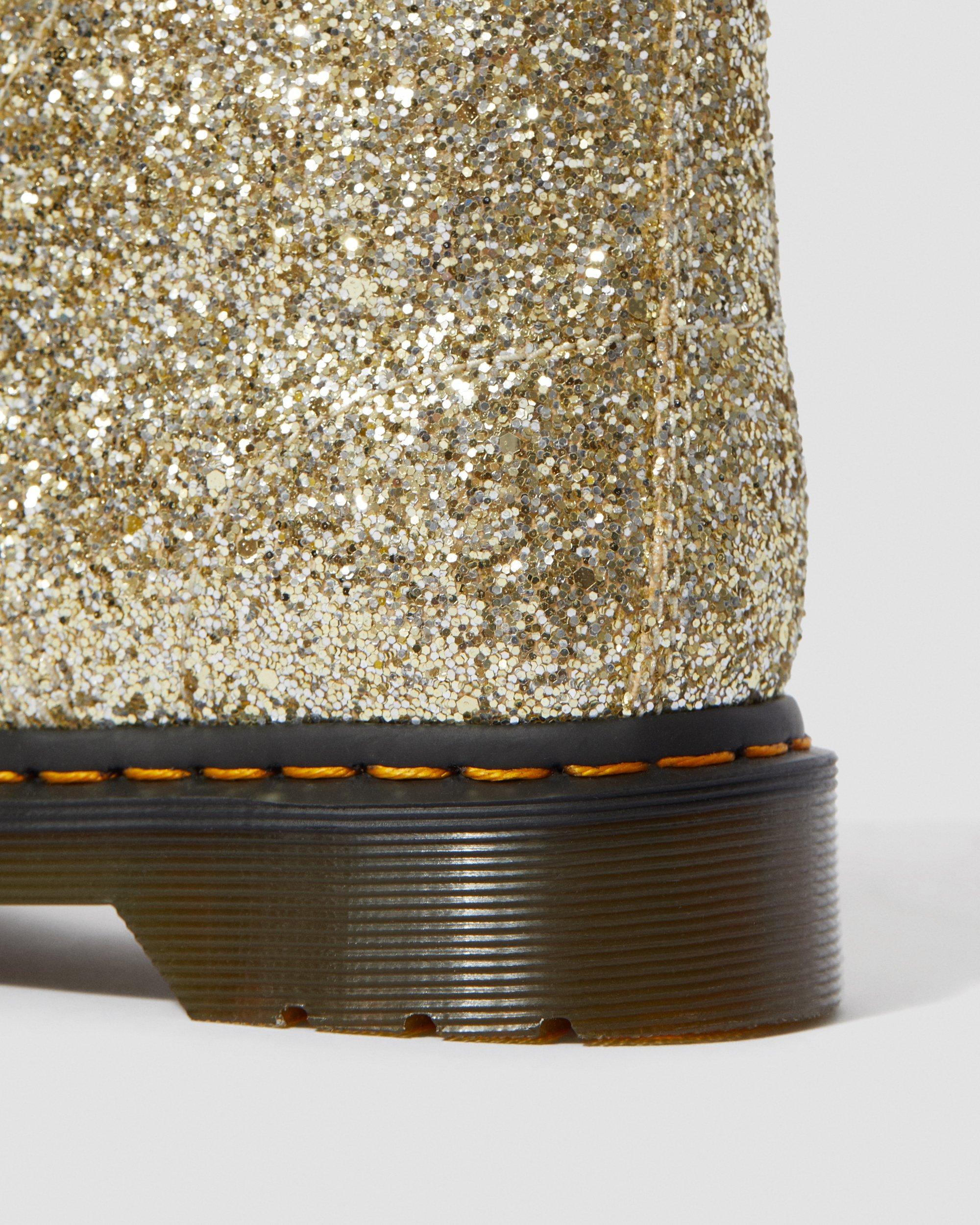 1460 FARRAH GLITTER ANKLE BOOTS in Gold