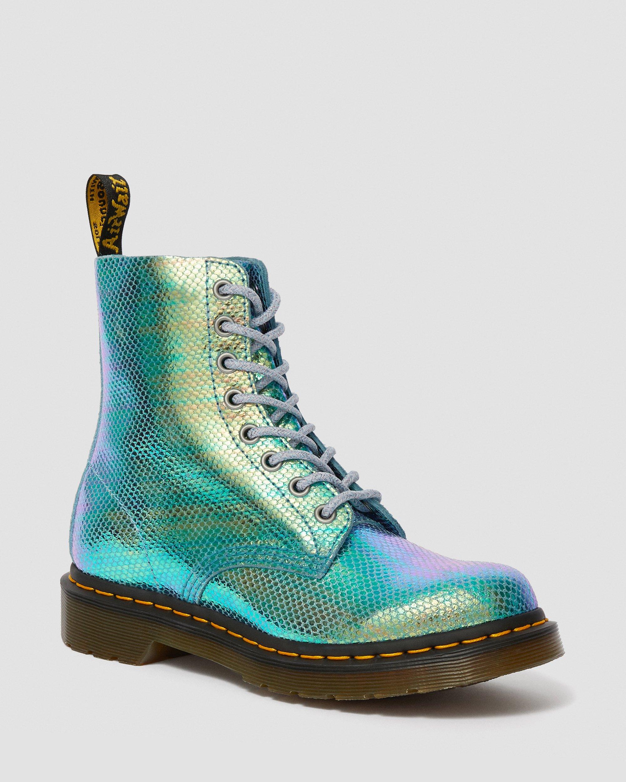 Dr.Martens ドクターマーチン 1460 PASCAL 1460 Pascal Iridescent in BLUE | Dr. Martens™