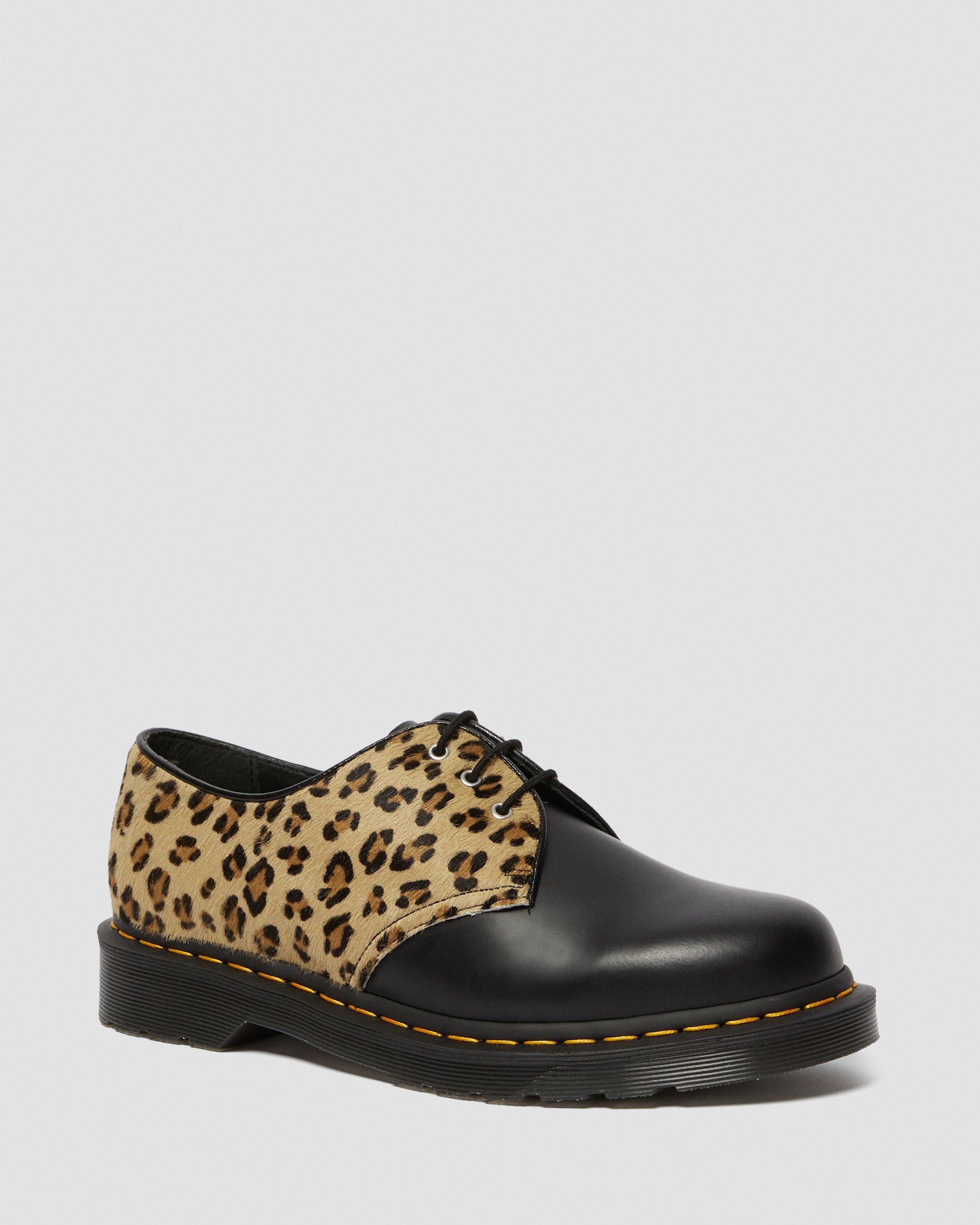 1461 Leopard in BLACK+MEDIUM LEOPARD | Dr. Martens™